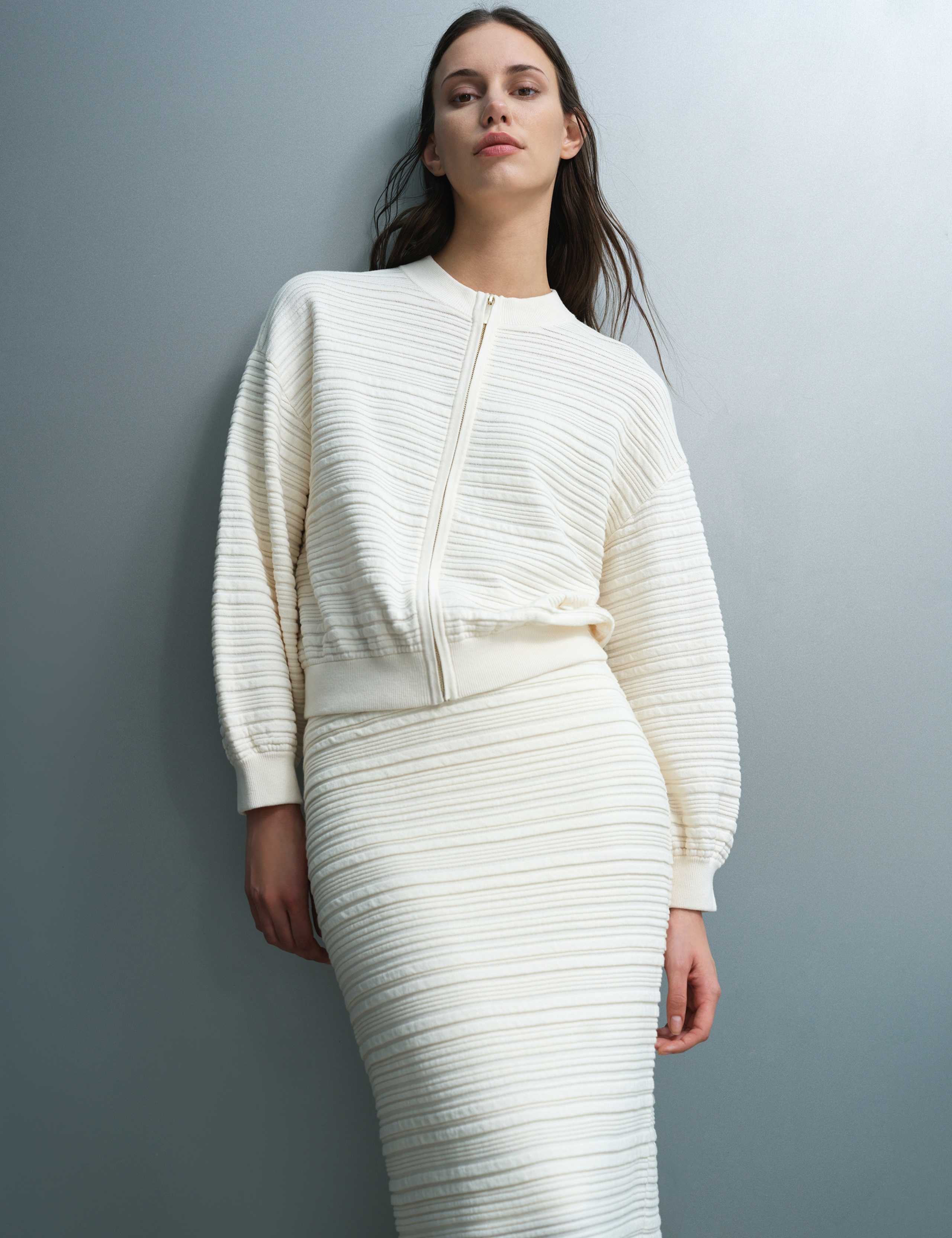 Cotton Rich Textured Cardigan