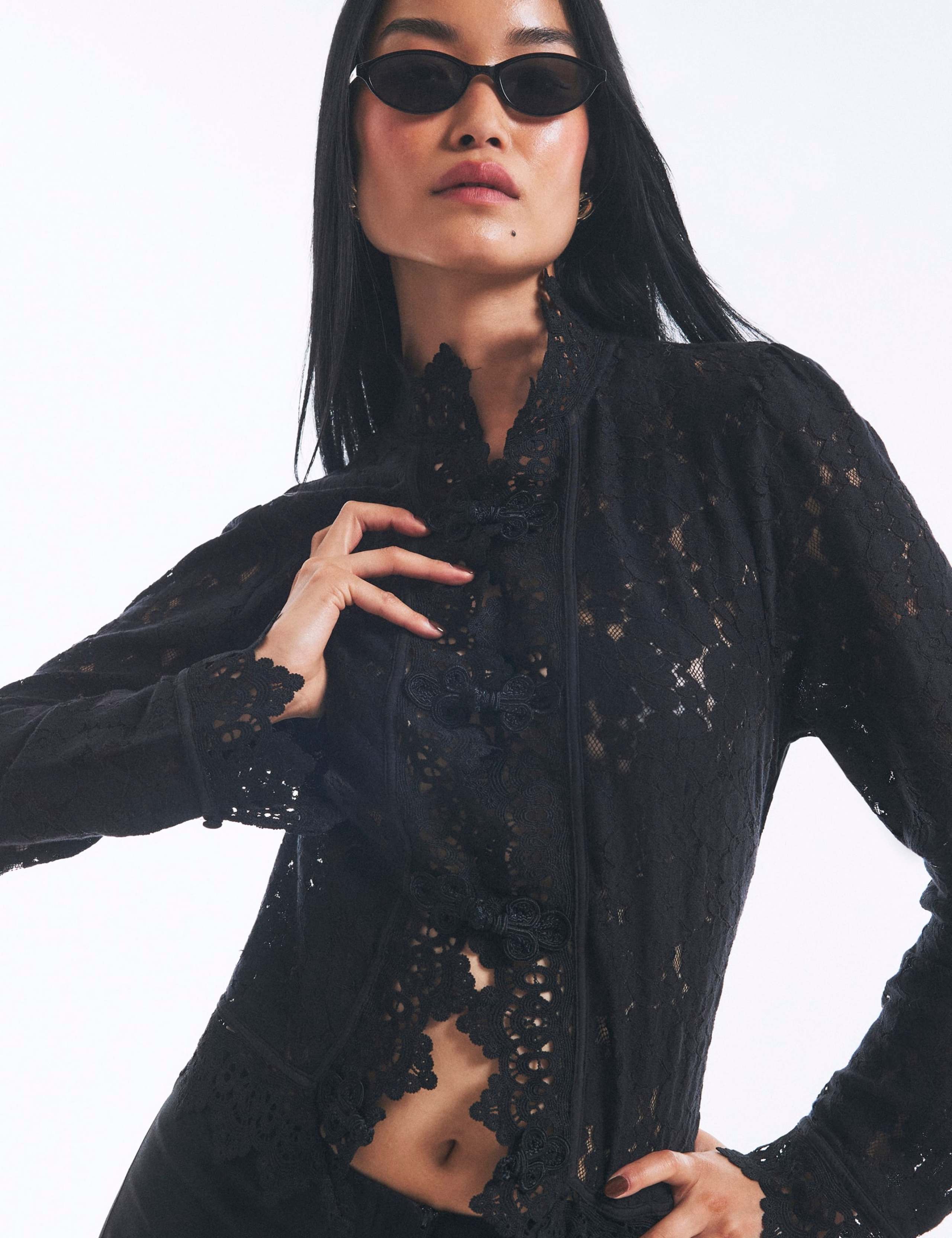 Lace Detail Lightweight Drummer Jacket