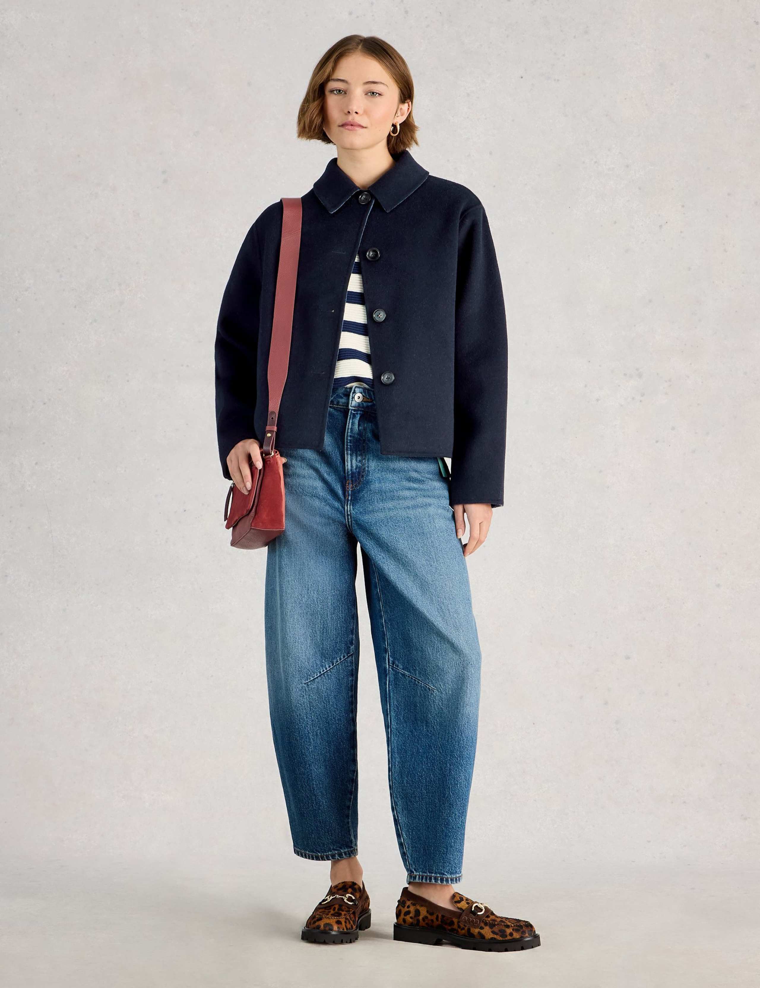 Wool Blend Short Jacket