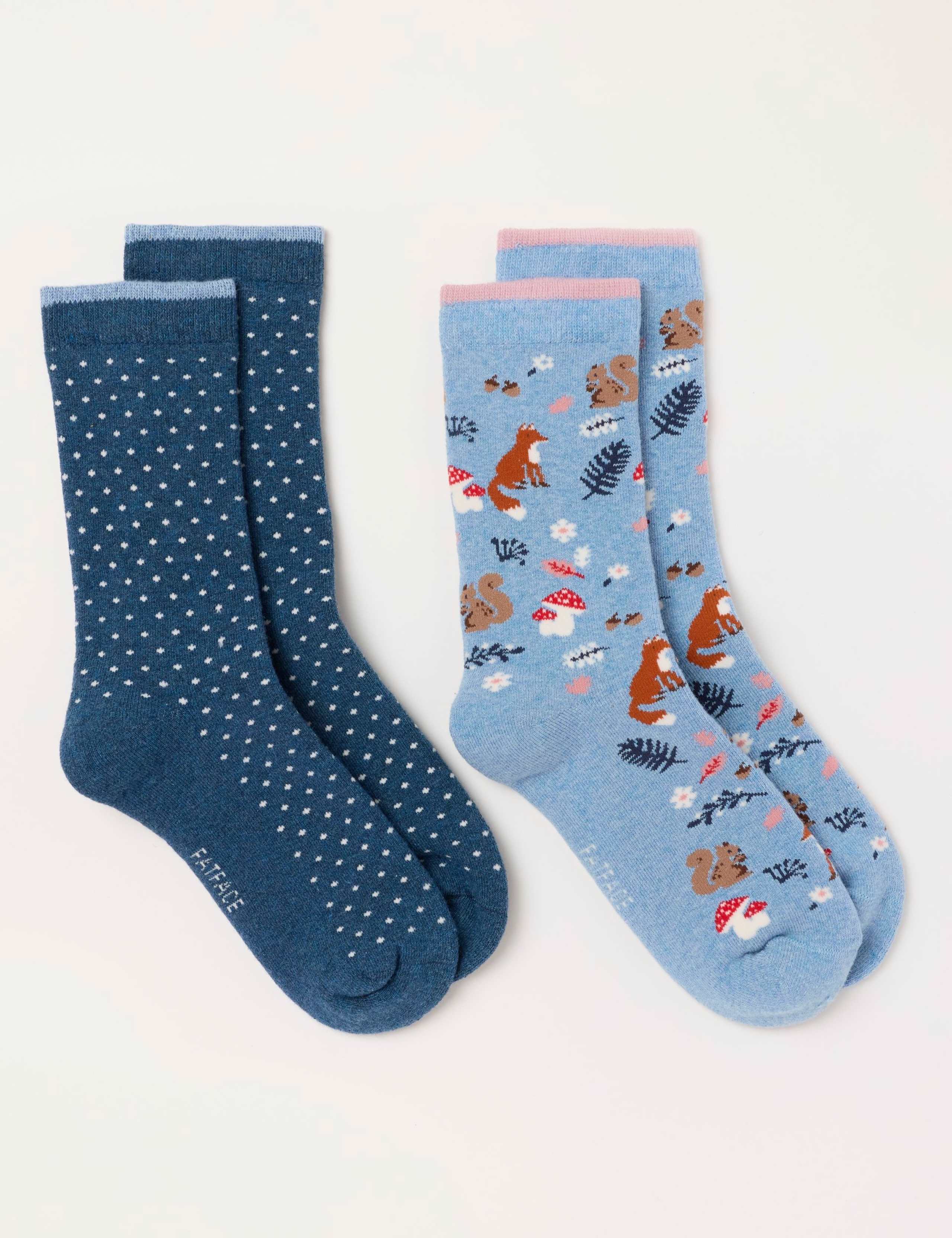 2 Pack Woodland Welly Socks