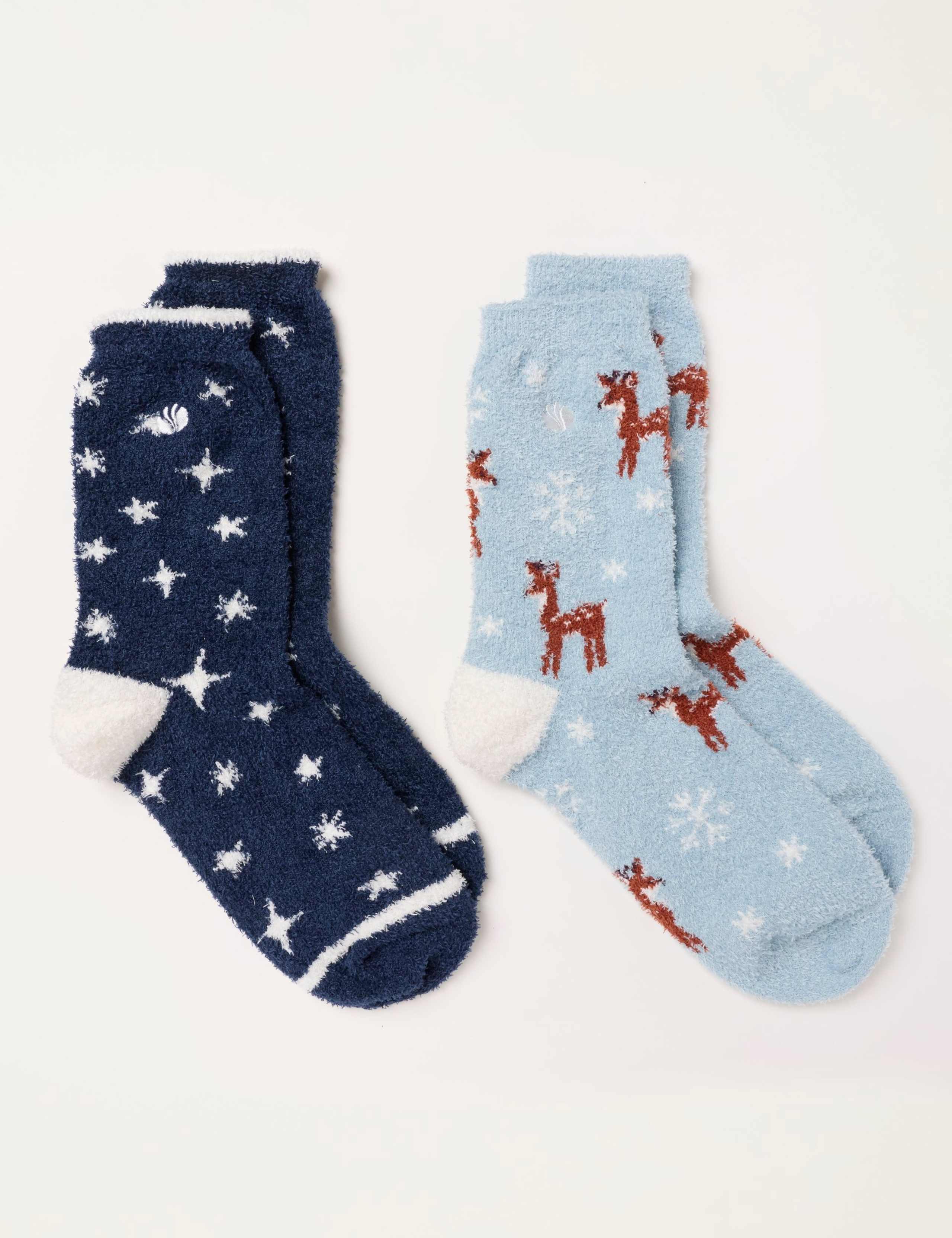 2 Pack Ankle High Socks