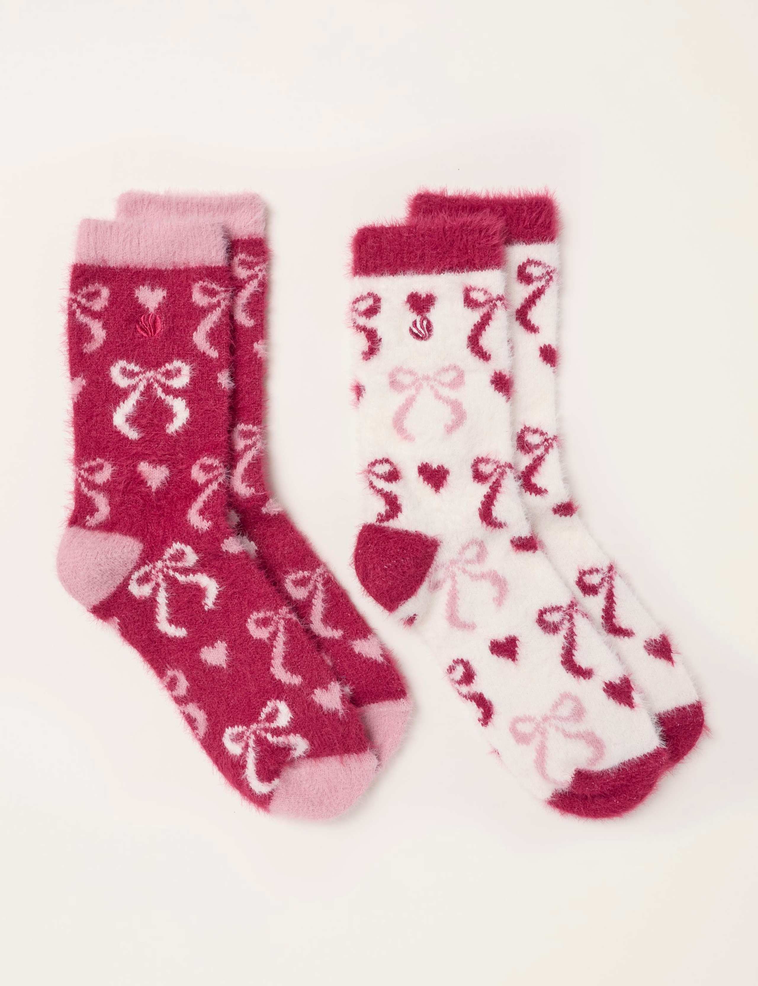 2 Pack Ankle High Socks