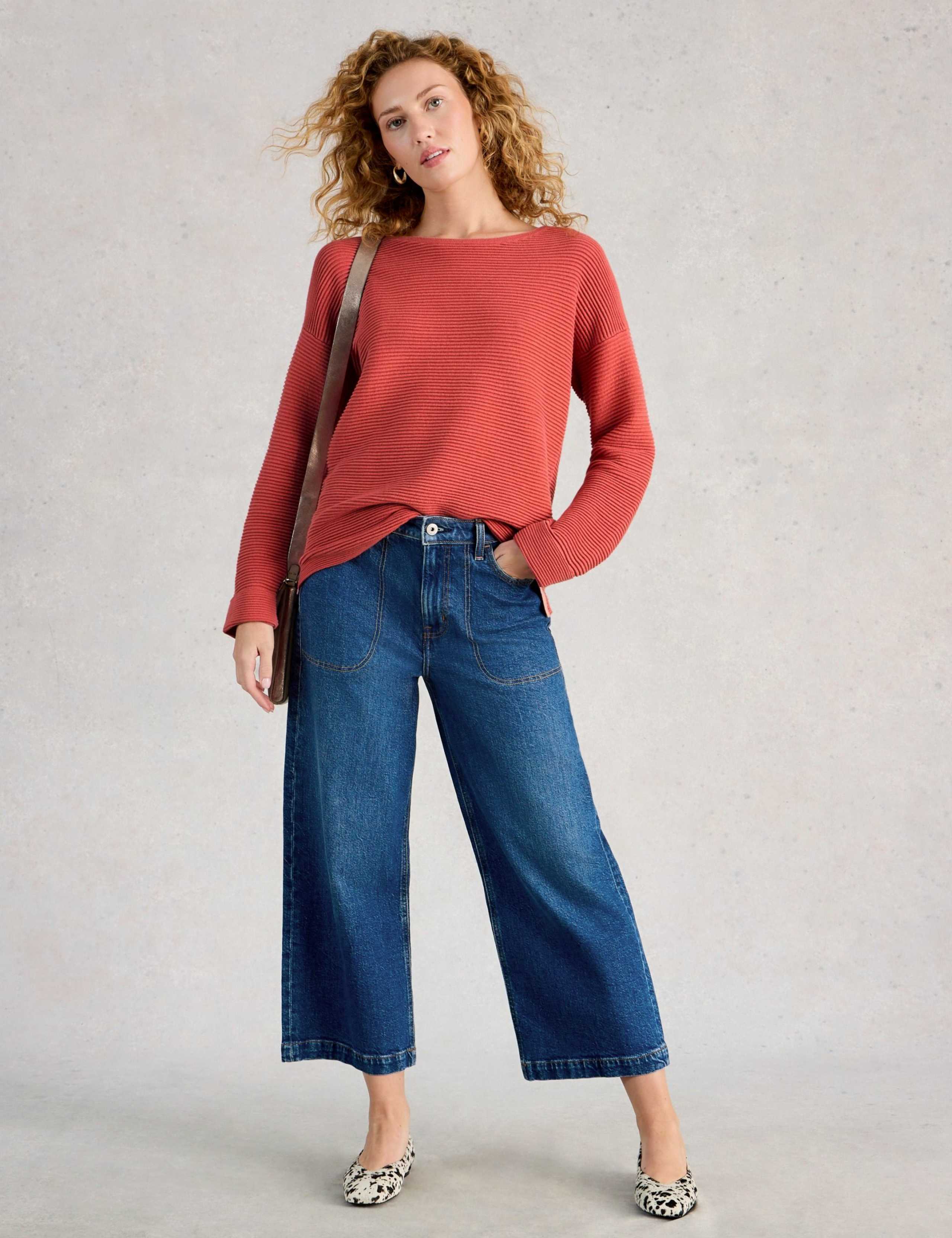 Pure Cotton Textured Jumper