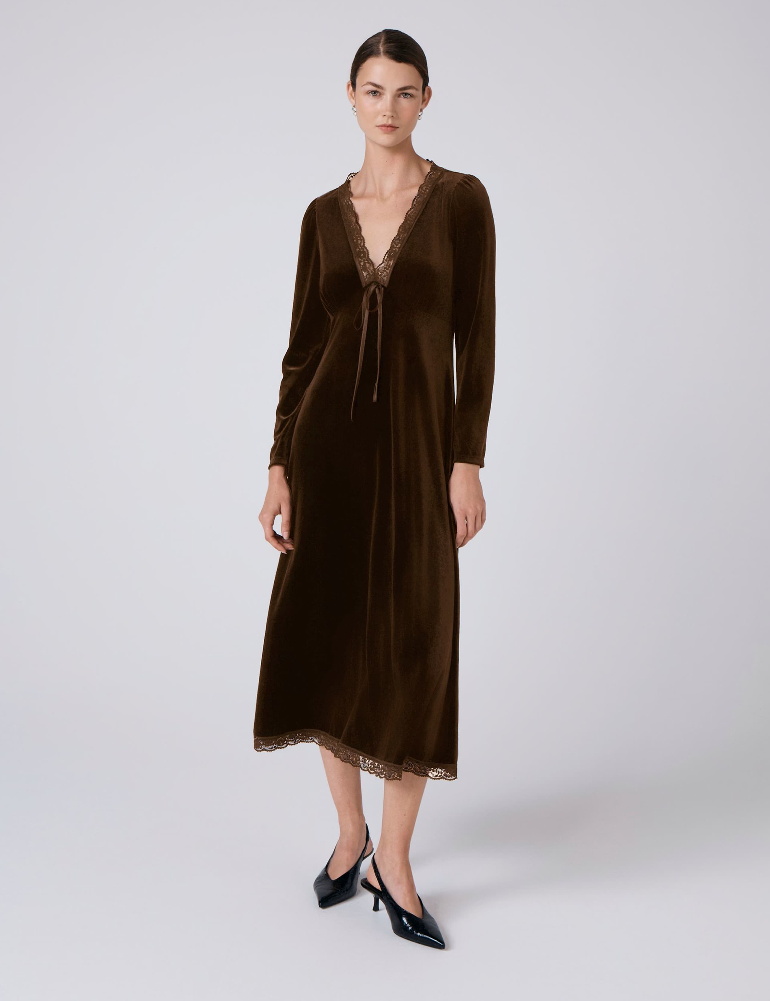 Velvet Midi Tea Dress