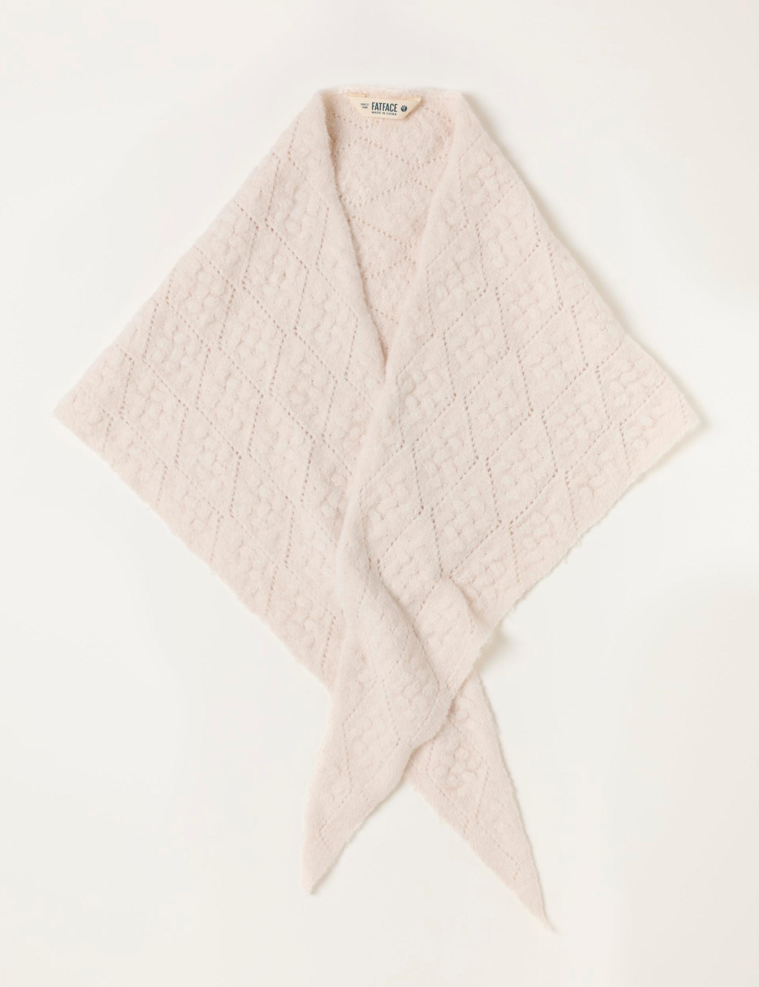 Knitted Triangle Scarf