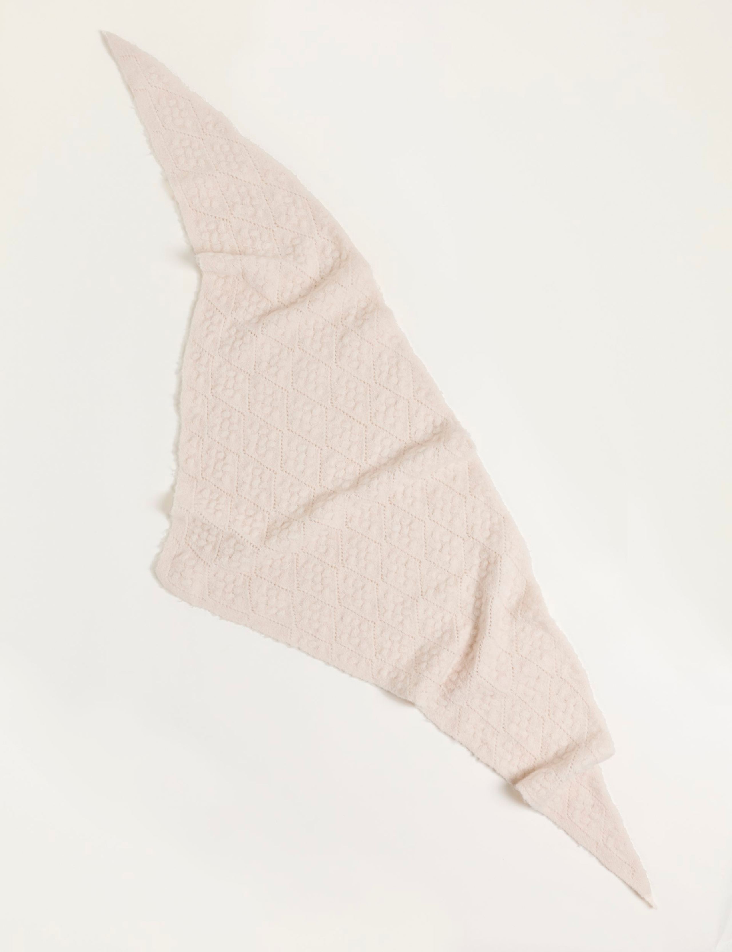 Knitted Triangle Scarf