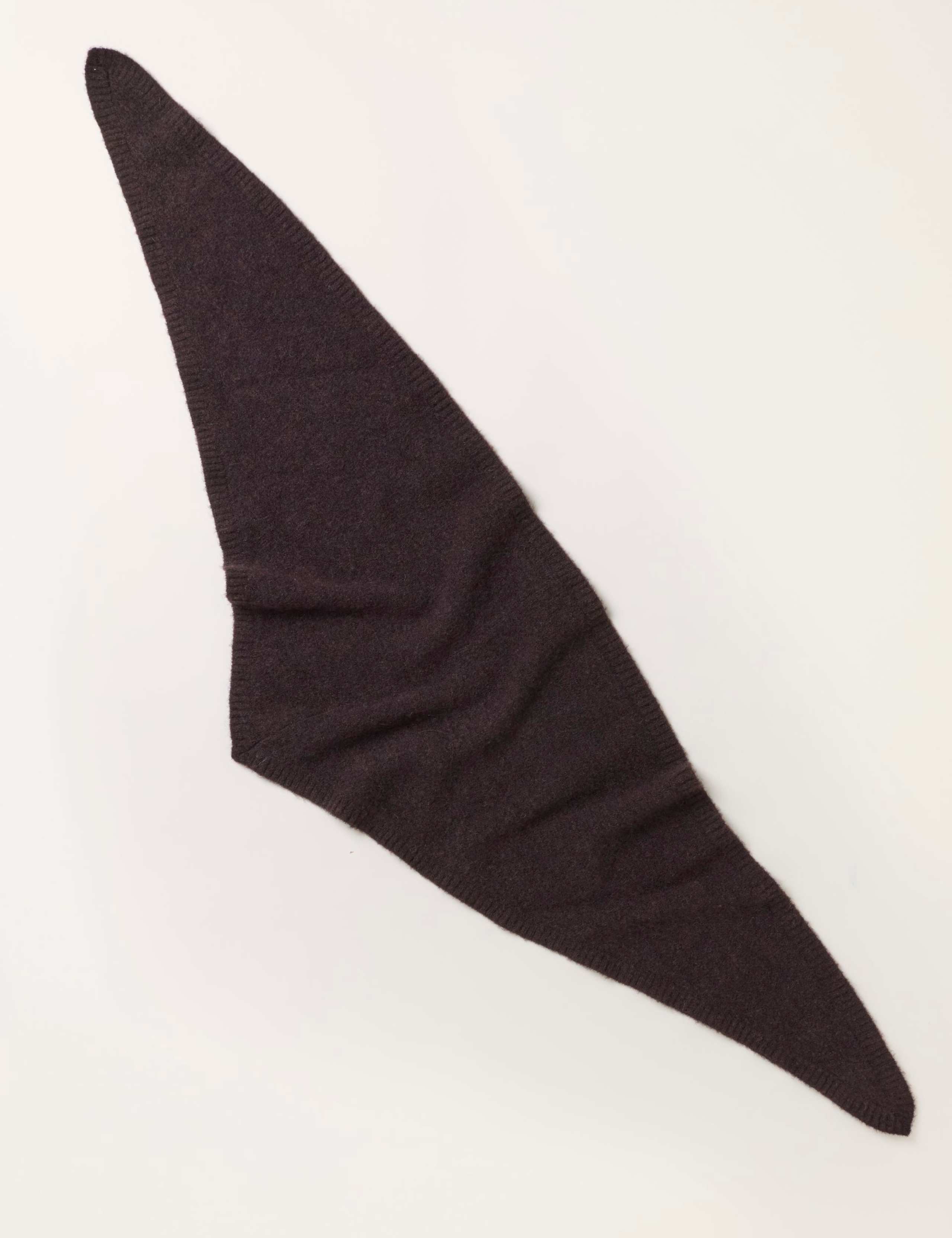 Wool Blend Triangle Scarf with Alpaca