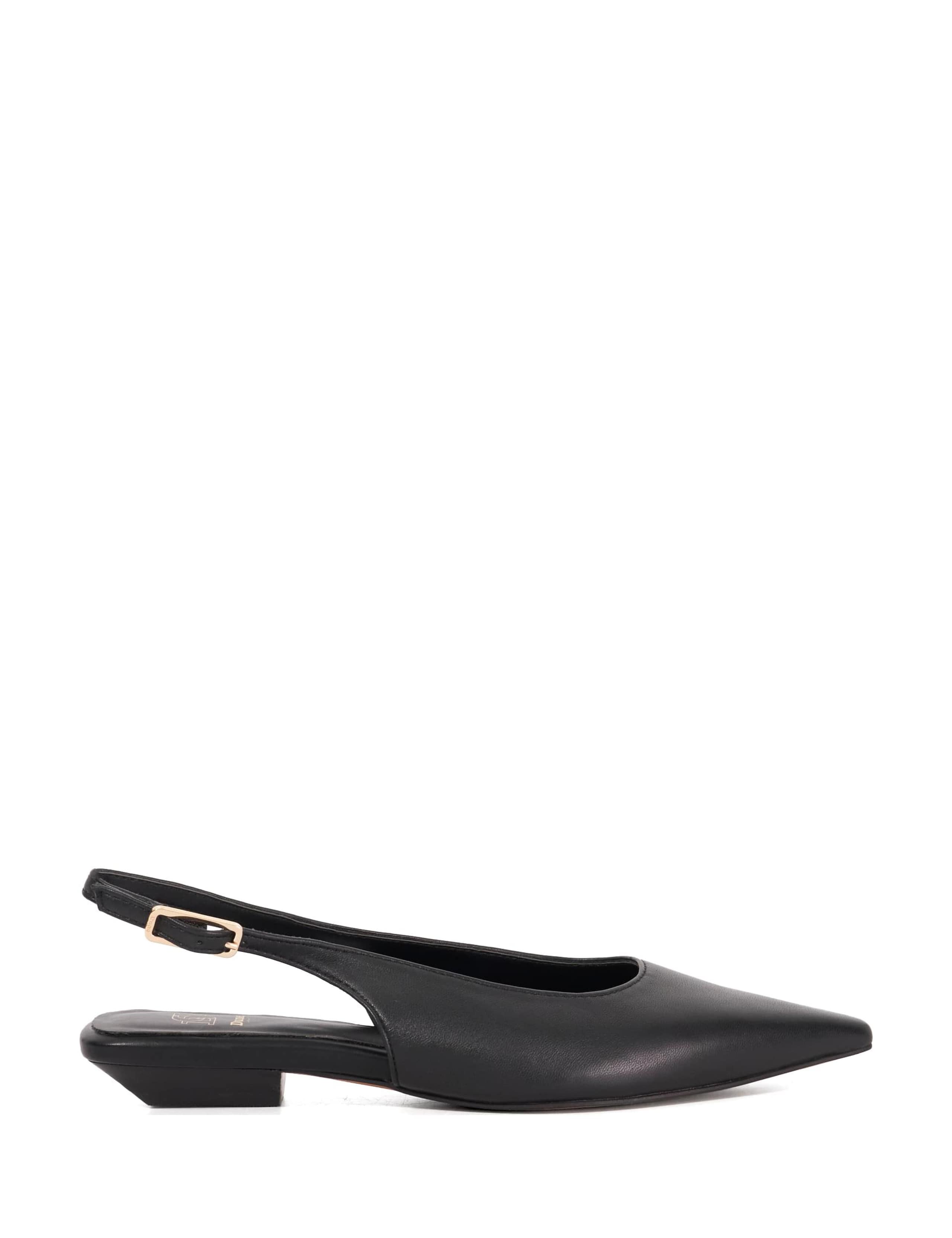 Suede Kitten Heel Slingback Shoes