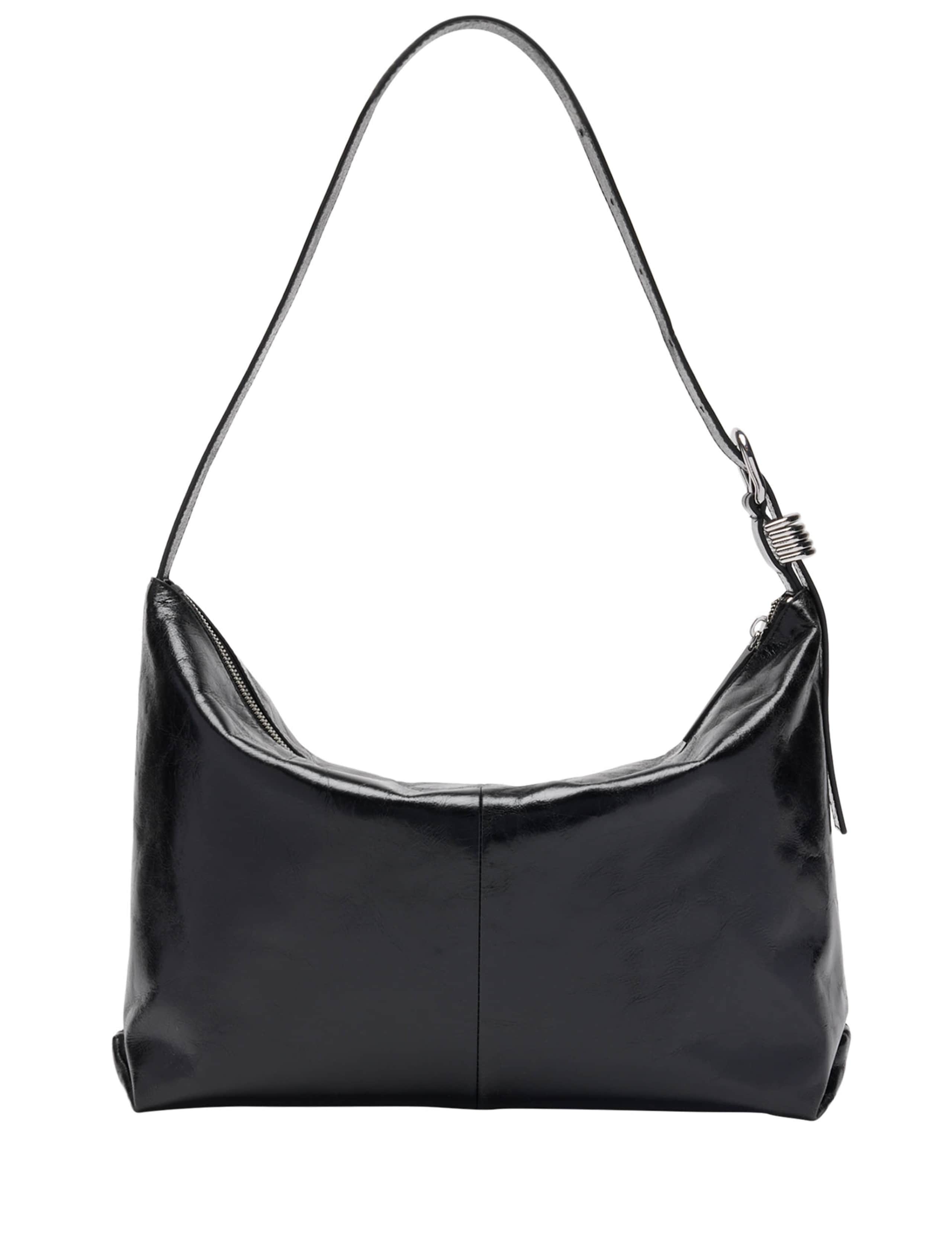Leather Buckle Detail Shoulder Bag