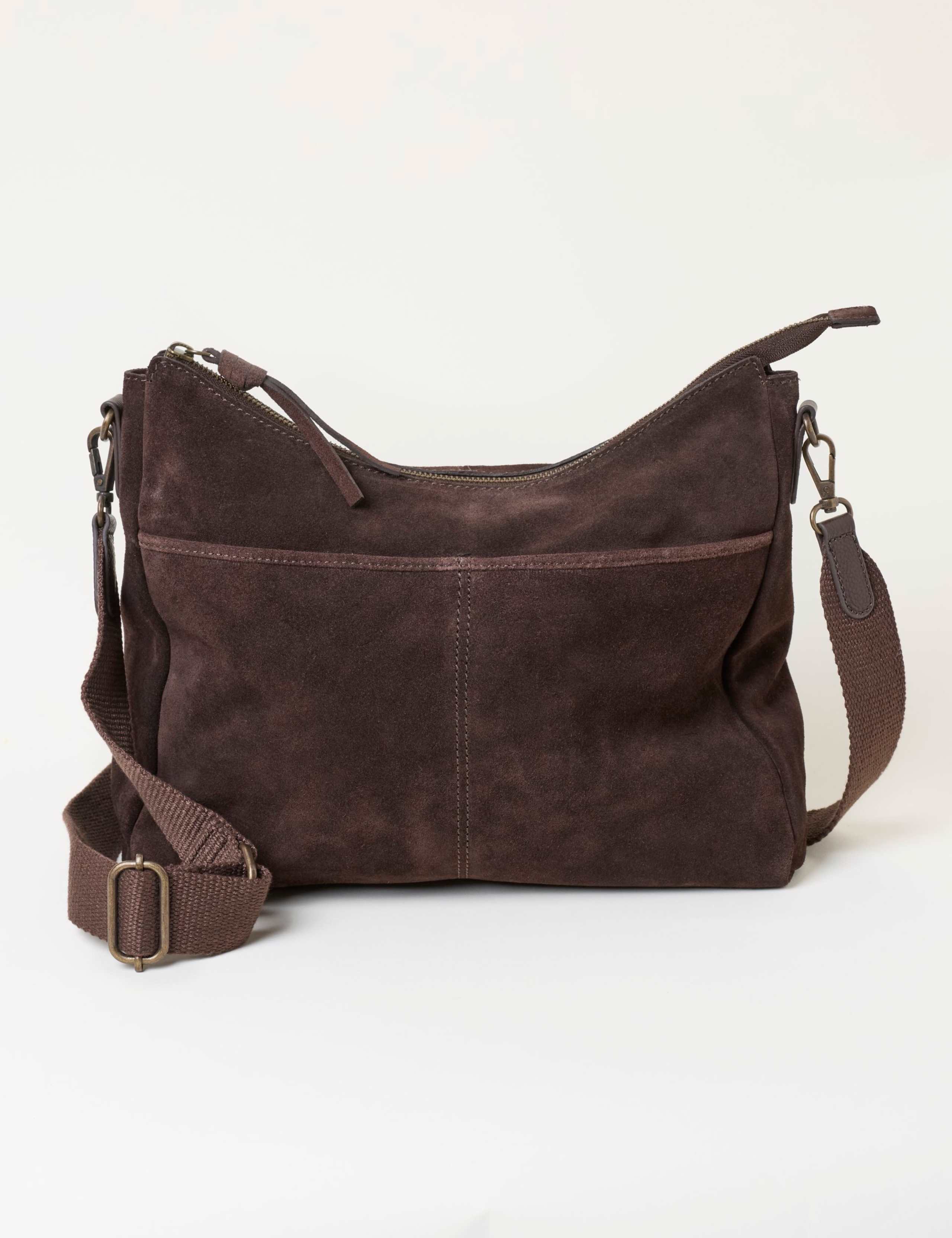 Suede Cross Body Bag