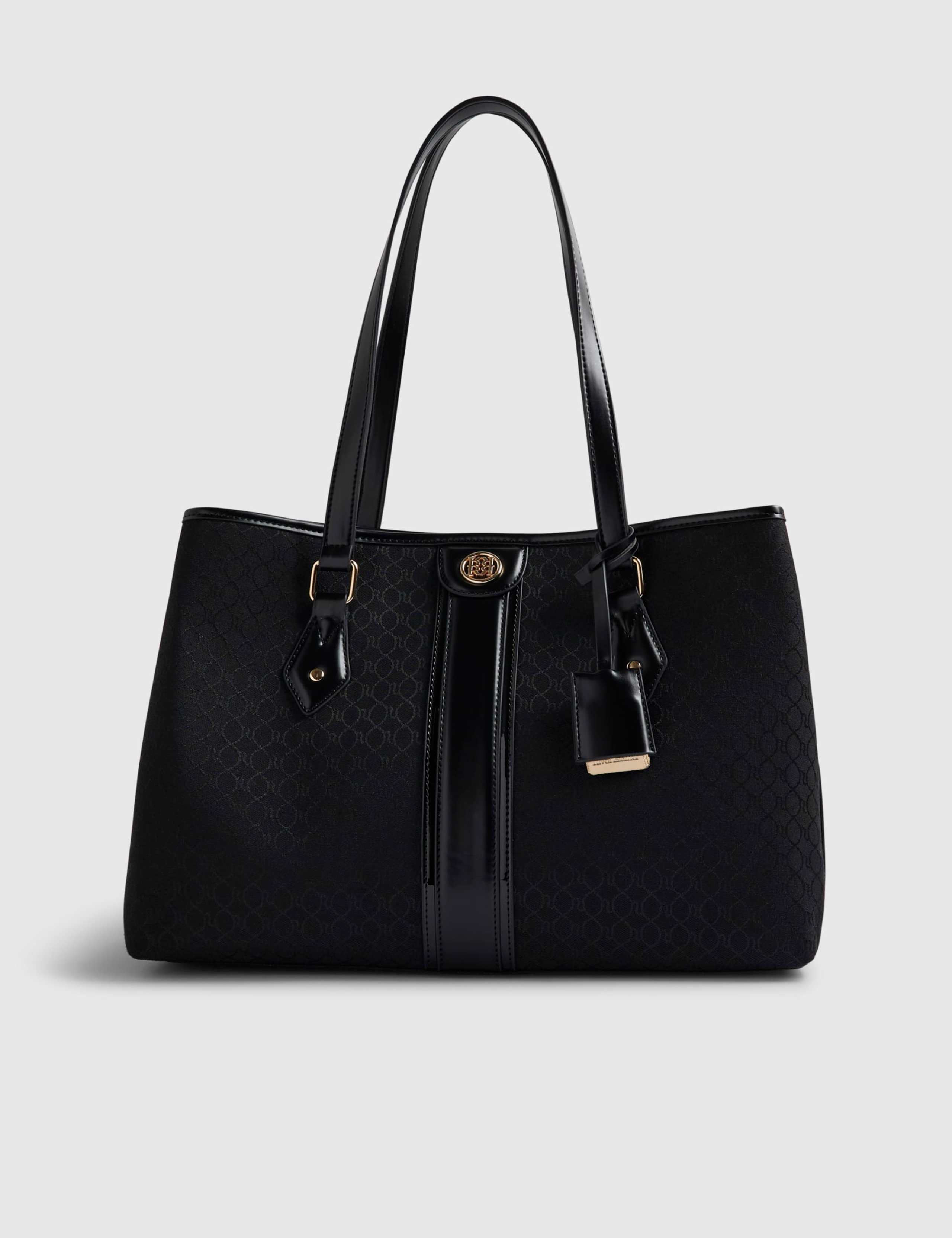 Monogram Stripe Tote Bag