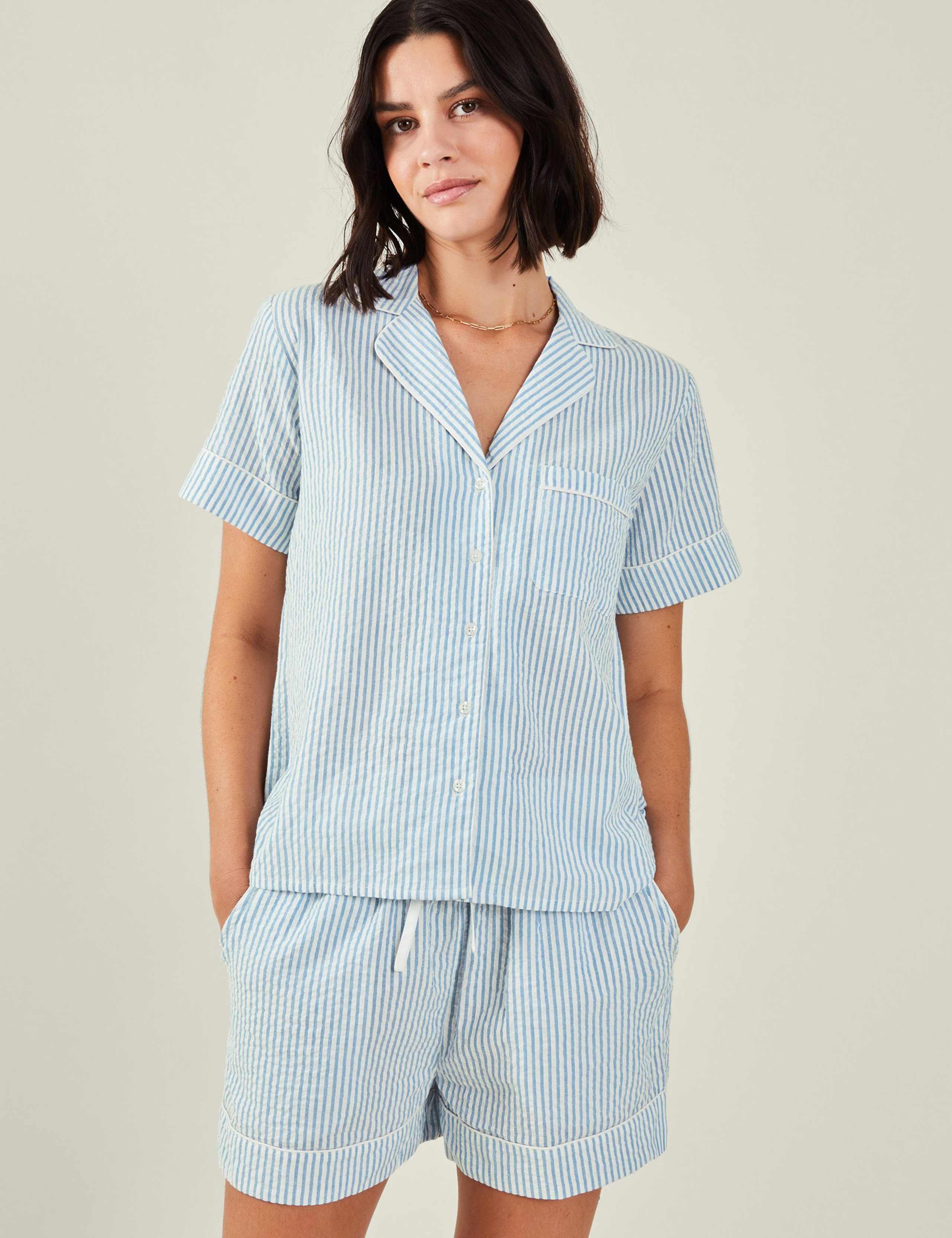 Pure Cotton Striped Pyjamas