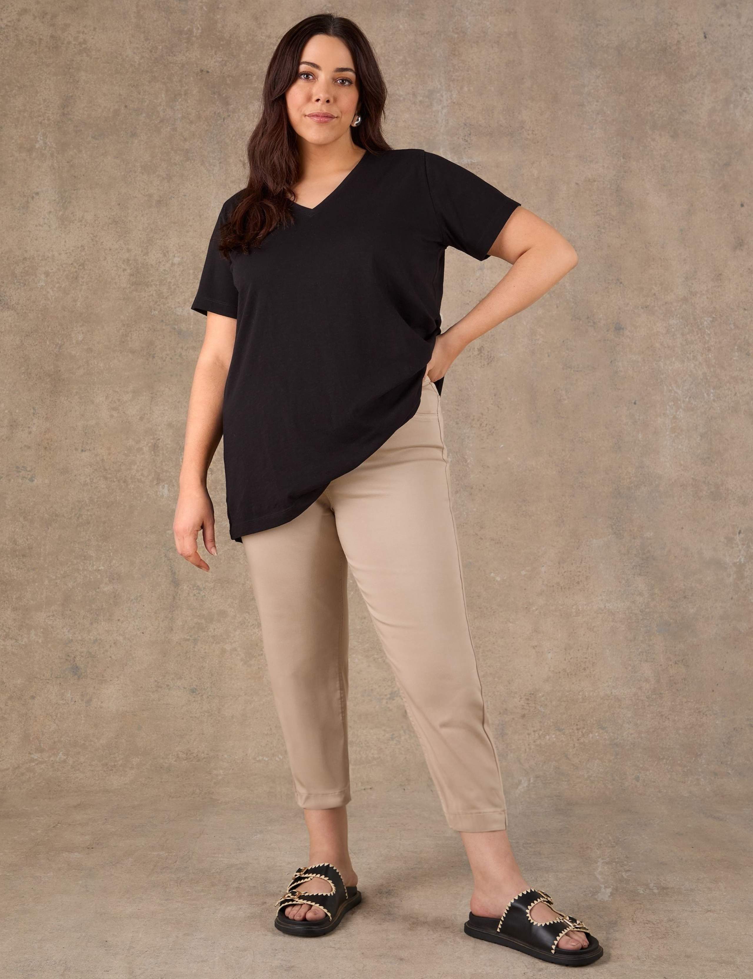 High Waisted Cropped Jeggings