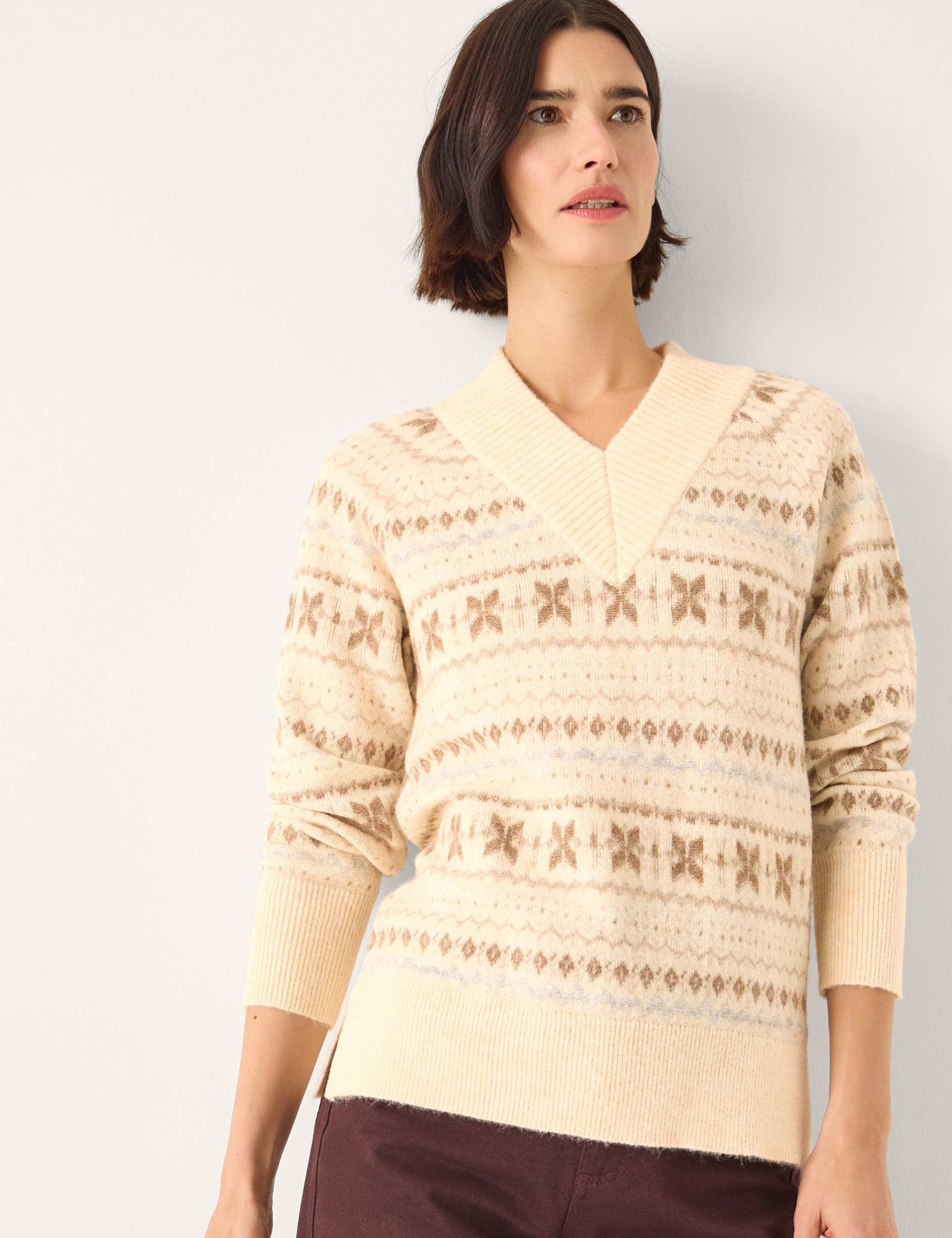 Fair Isle V-Neck Jumper