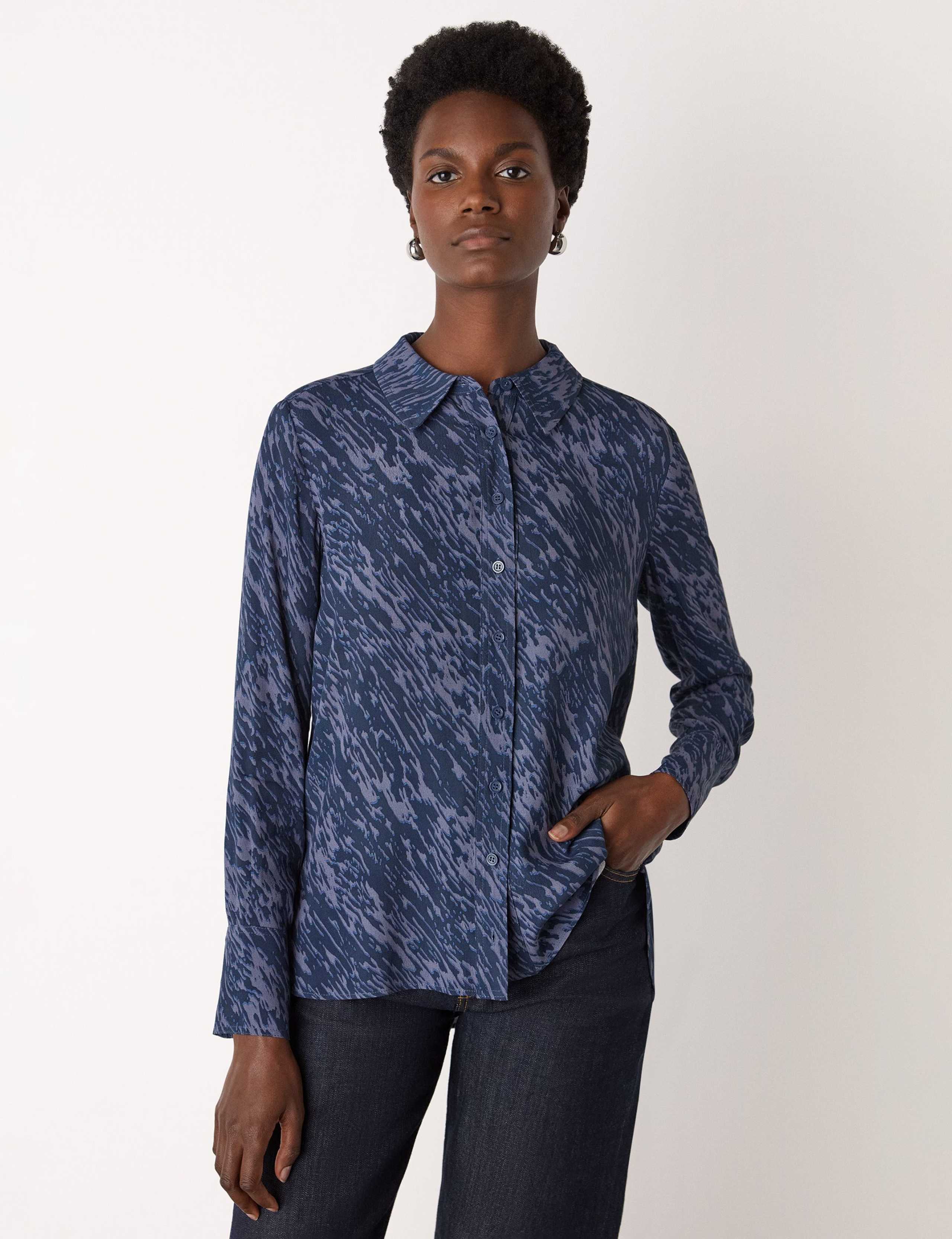 Printed Collared Shirt
