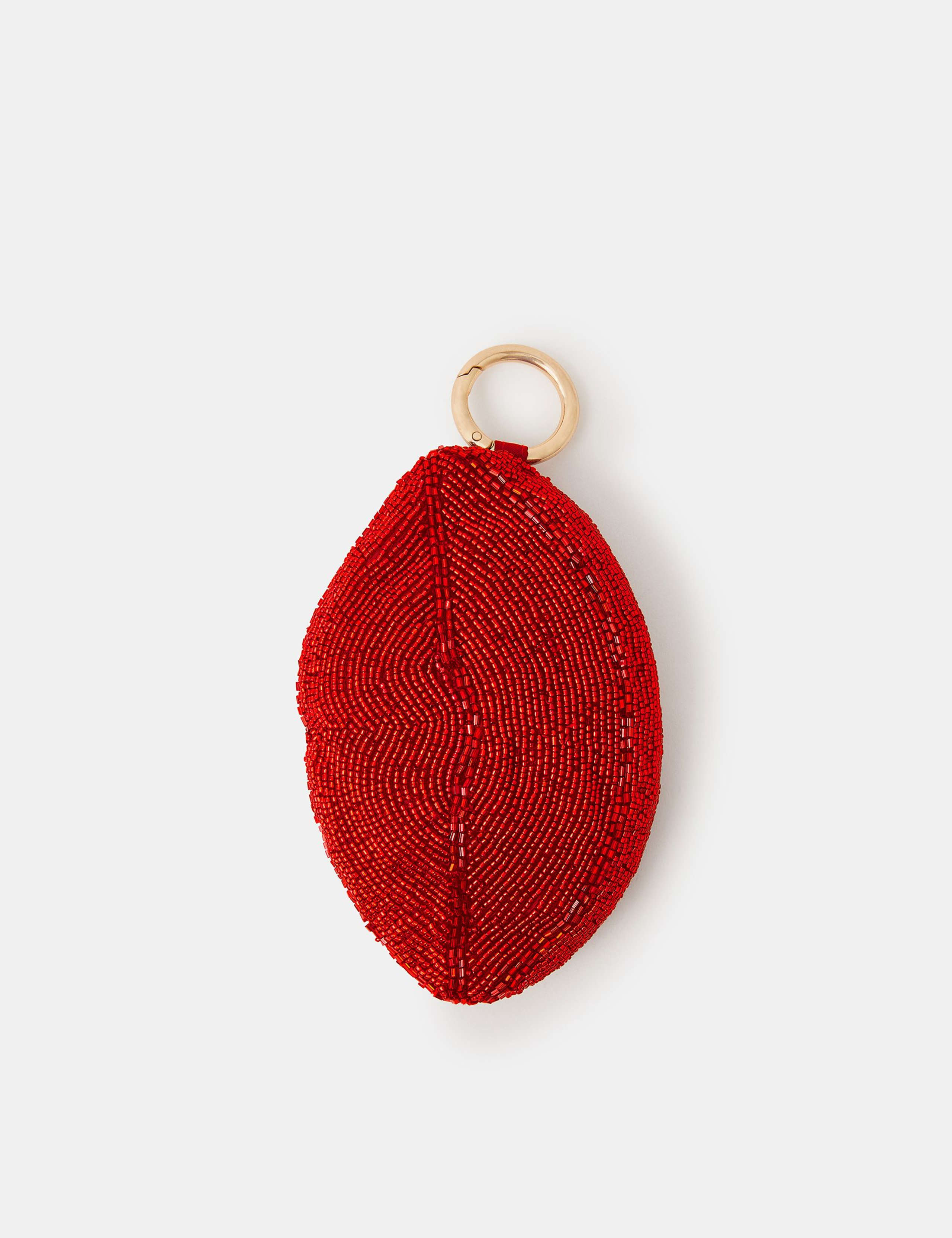 Beaded Lips Coin Purse