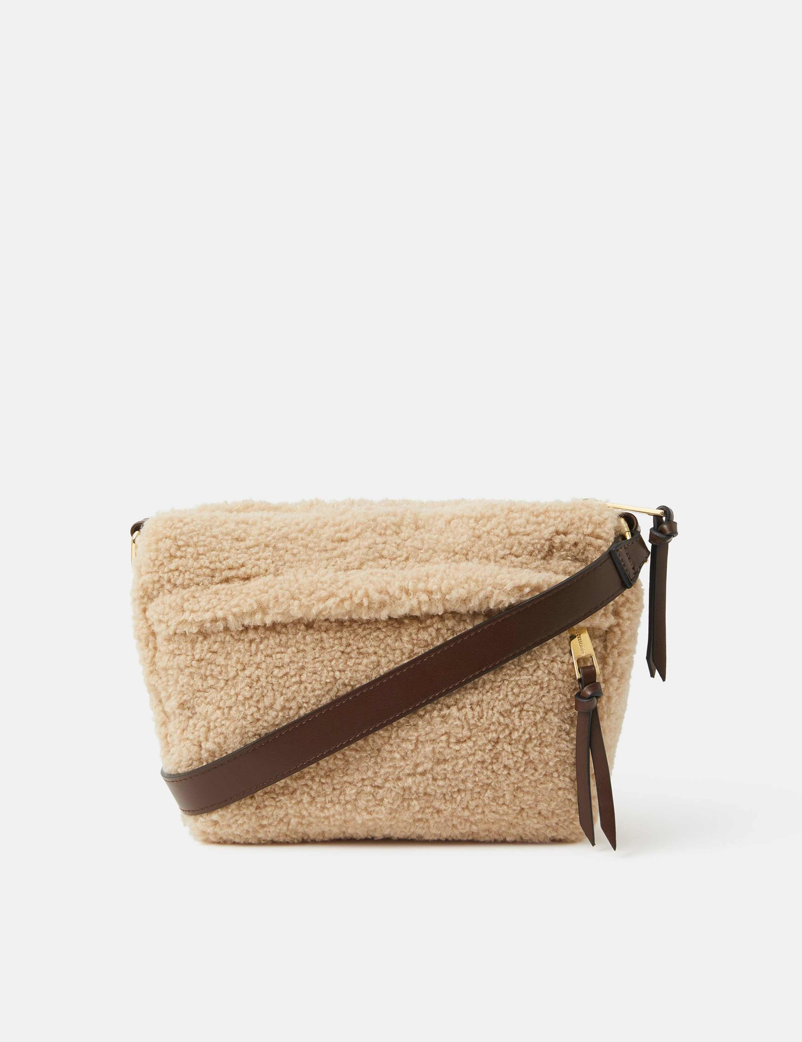 Faux Shearling Cross Body