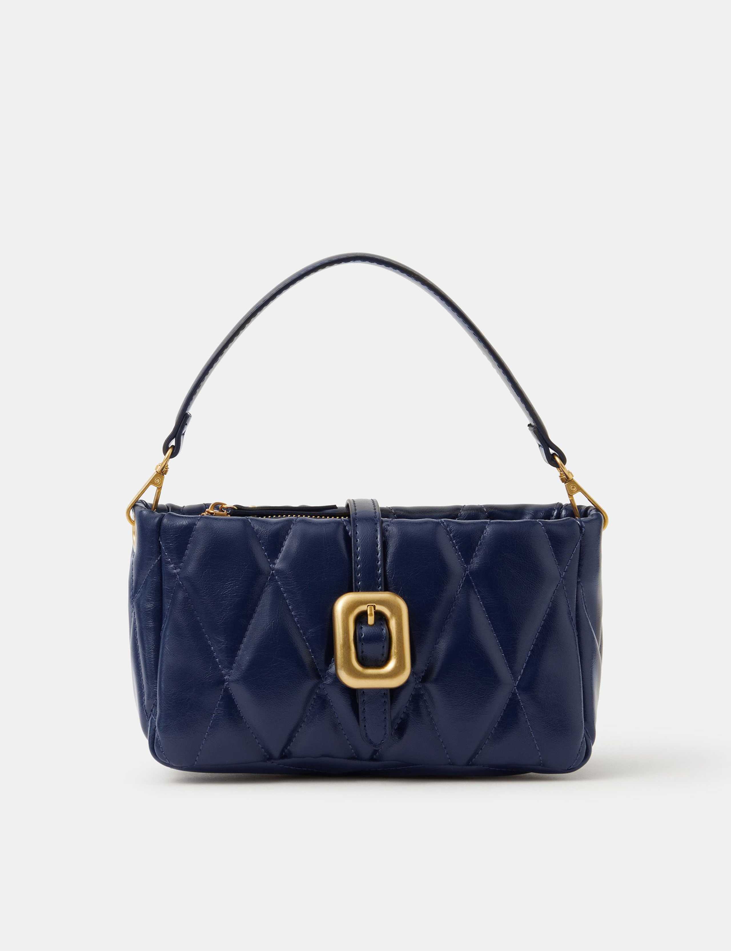 Quilted Chunky Buckle Cross Body Bag