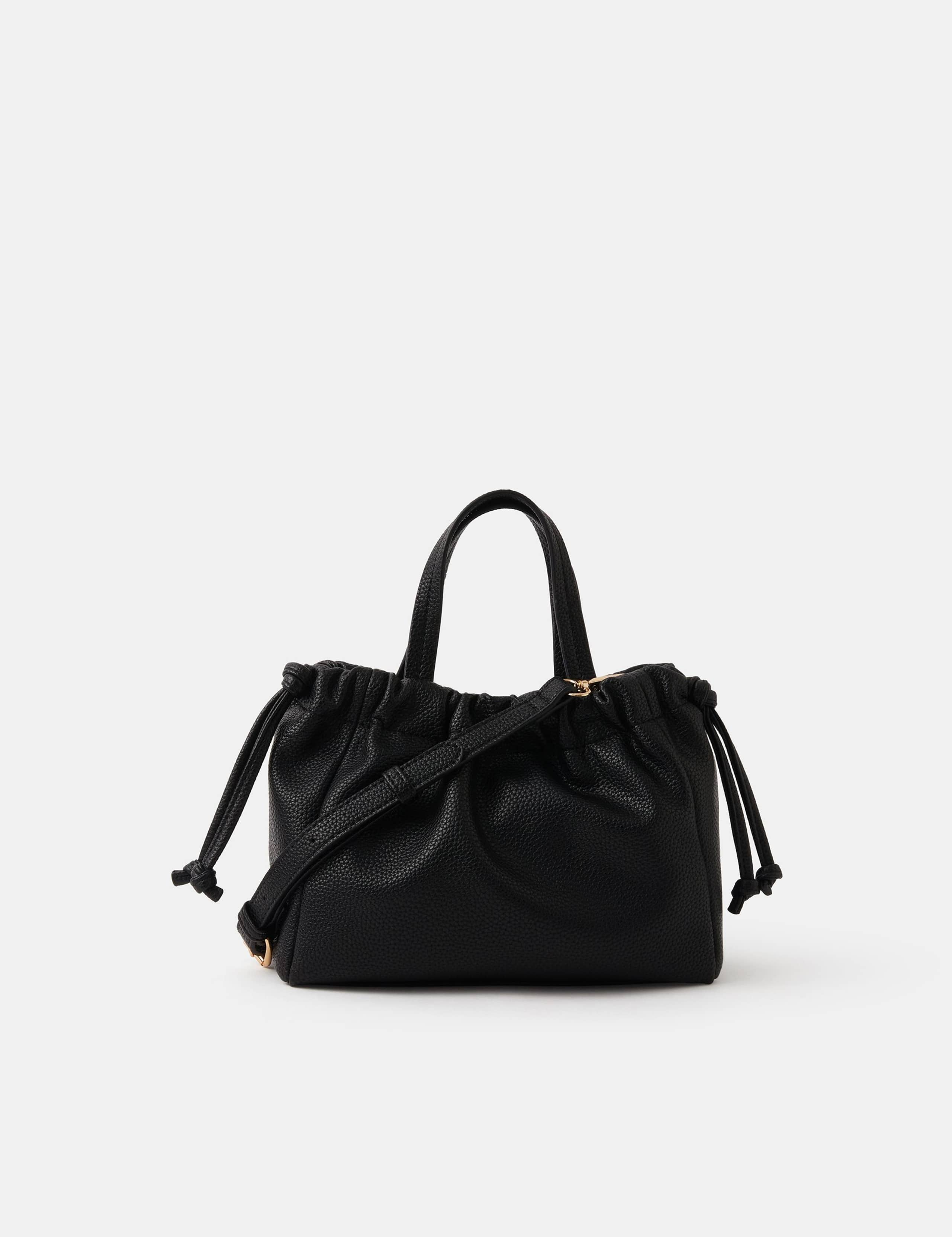 Ruched Drawstring Cross Body Bag