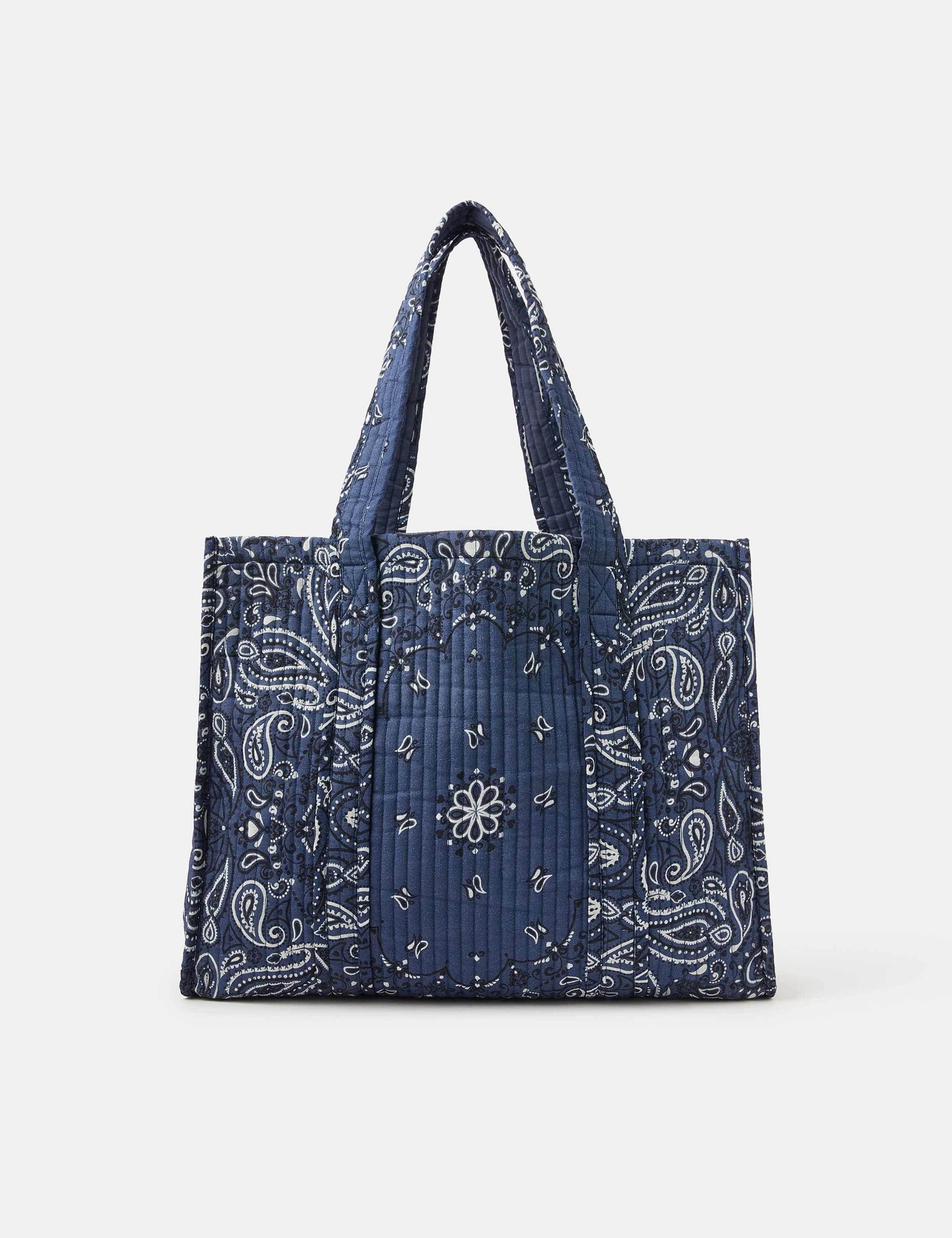 Quilted Bandana Print Shopper Bag