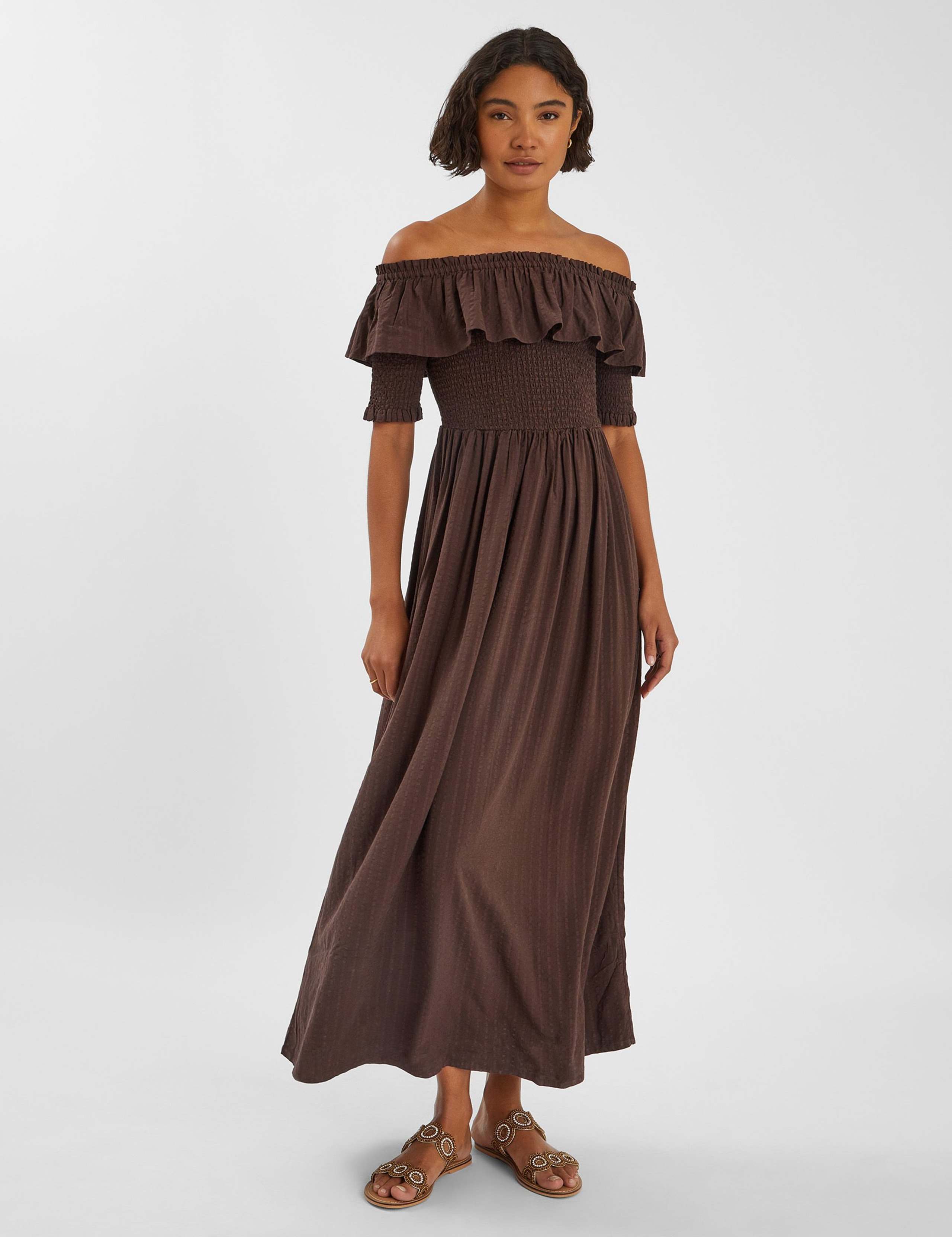 Off The Shoulder Maxi Beach Dress