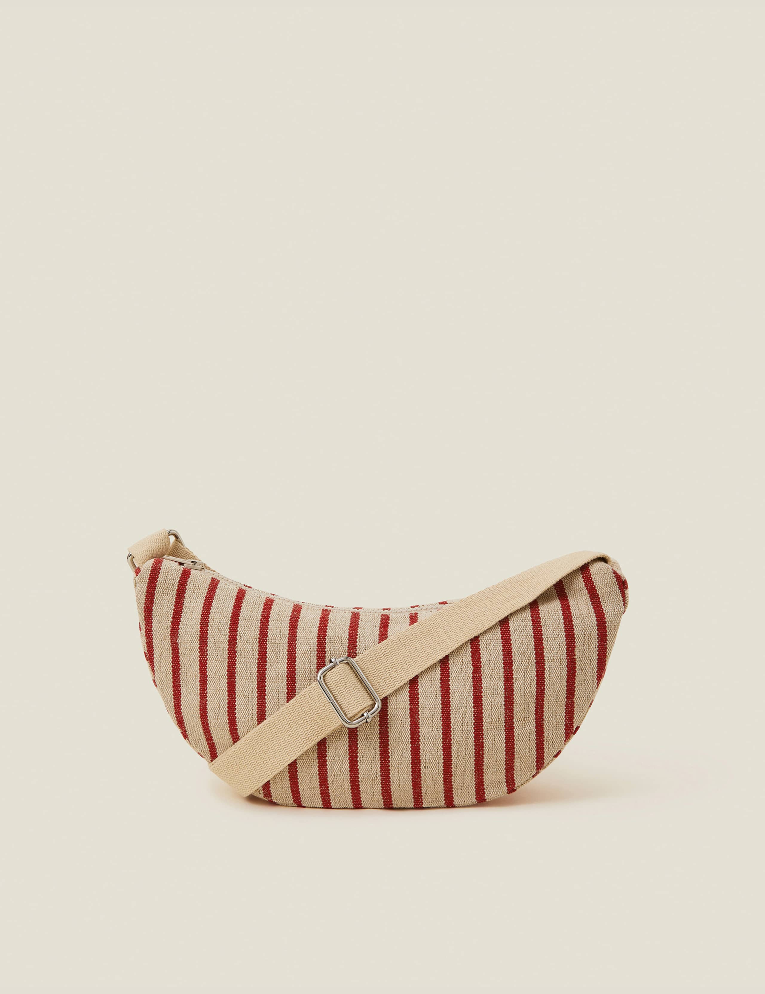 Canvas Striped Sling Bag