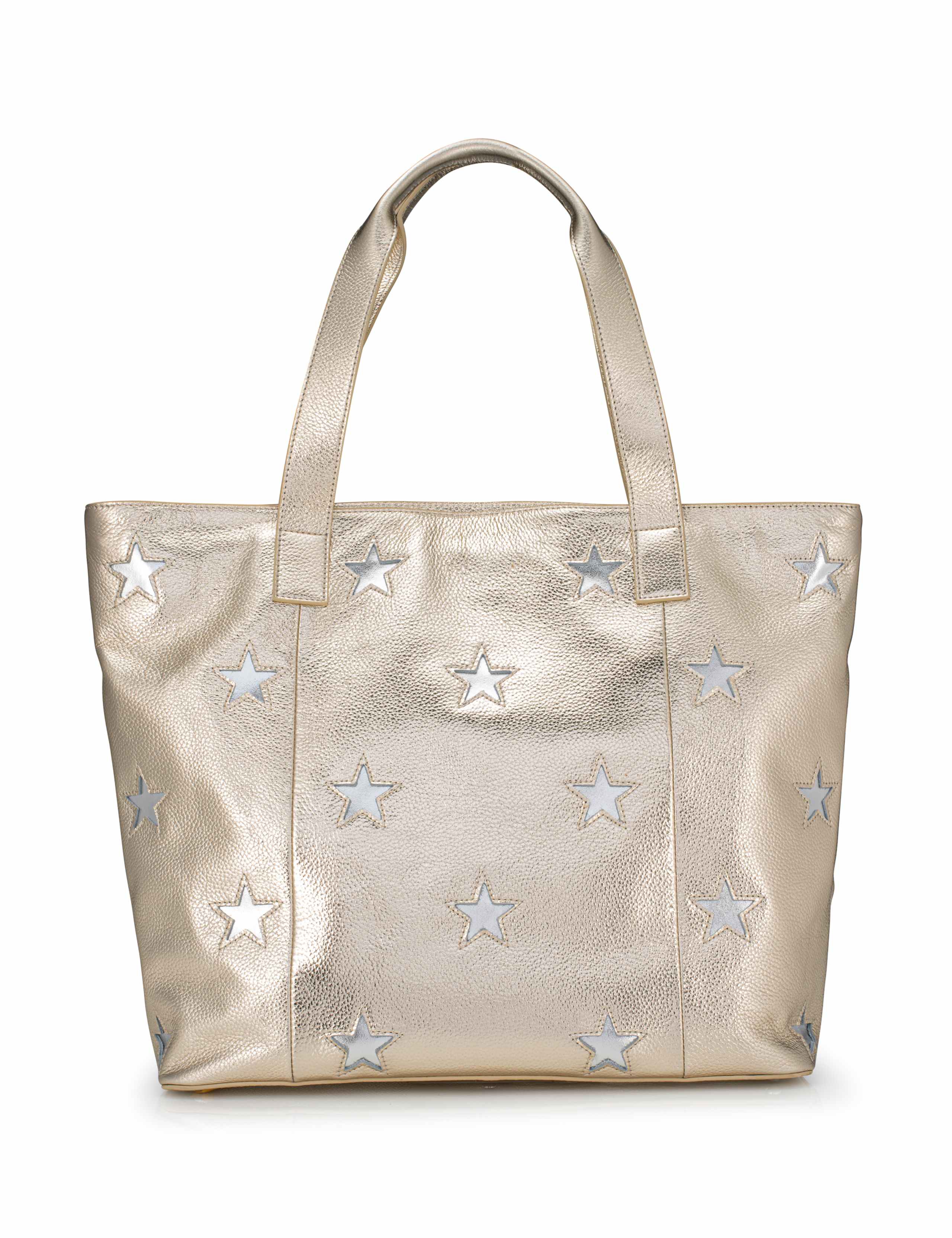 Leather Star Embellished Shoulder Bag