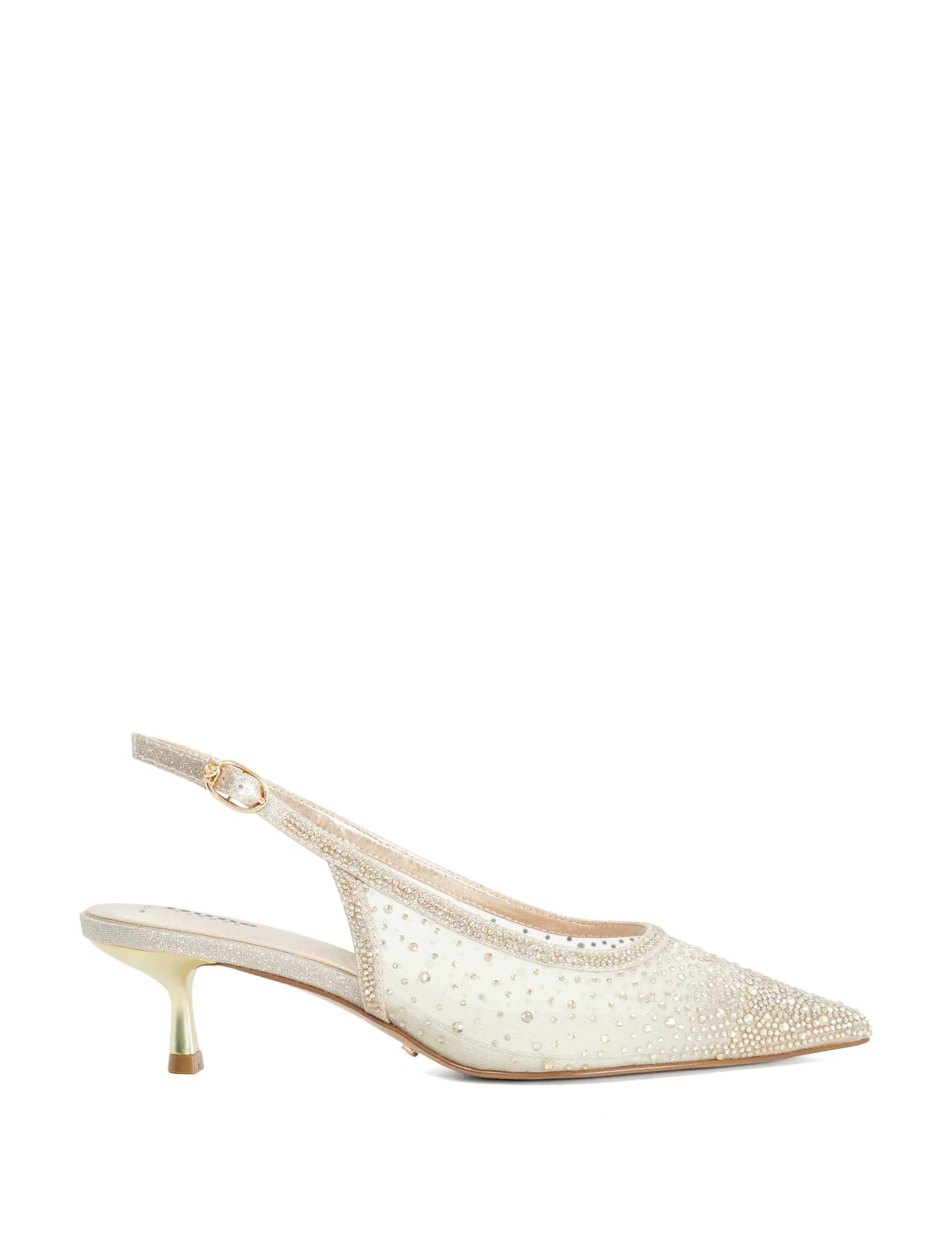 Wide Fit Embellished Stiletto Court Shoes