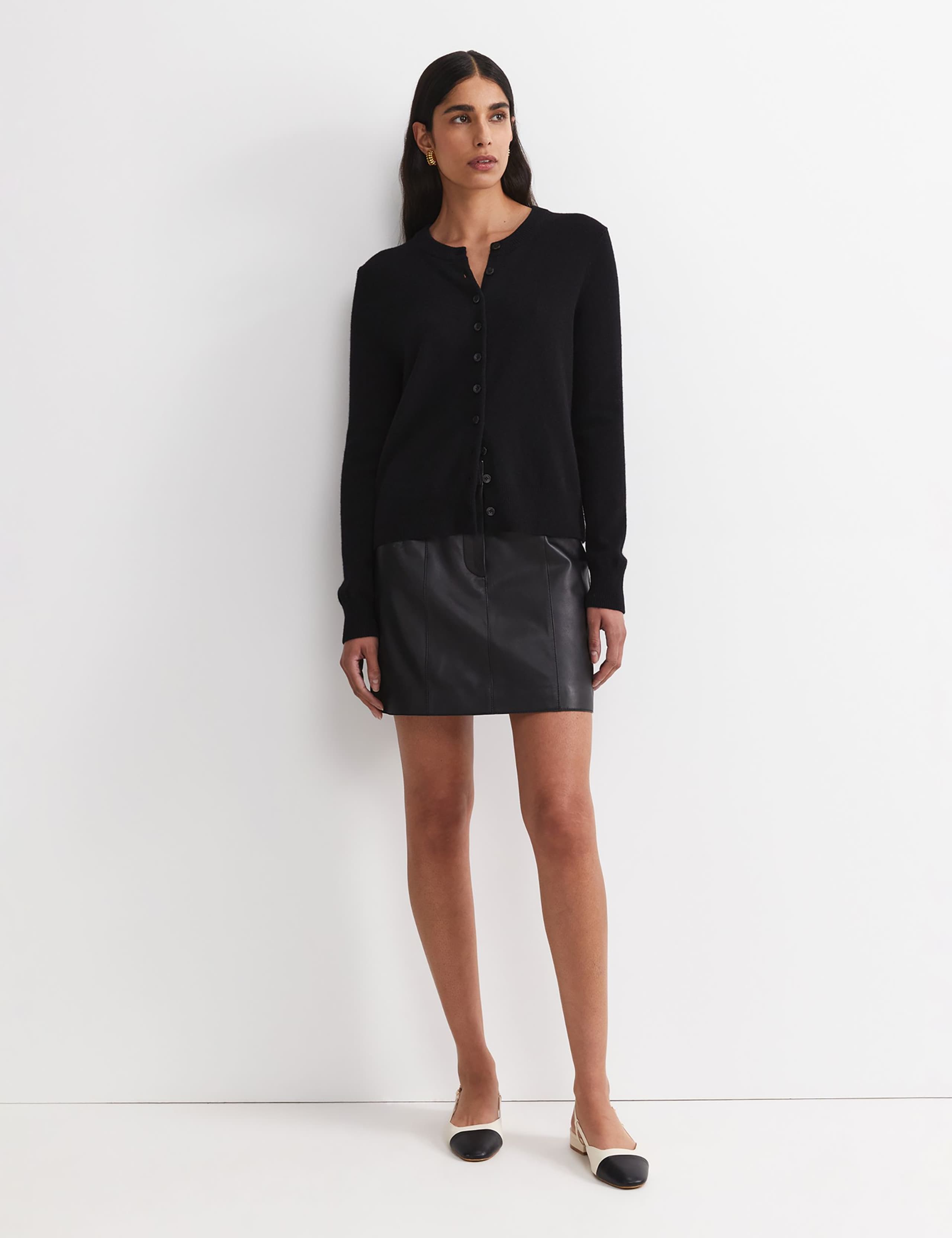 Pure Wool Button Front Cardigan