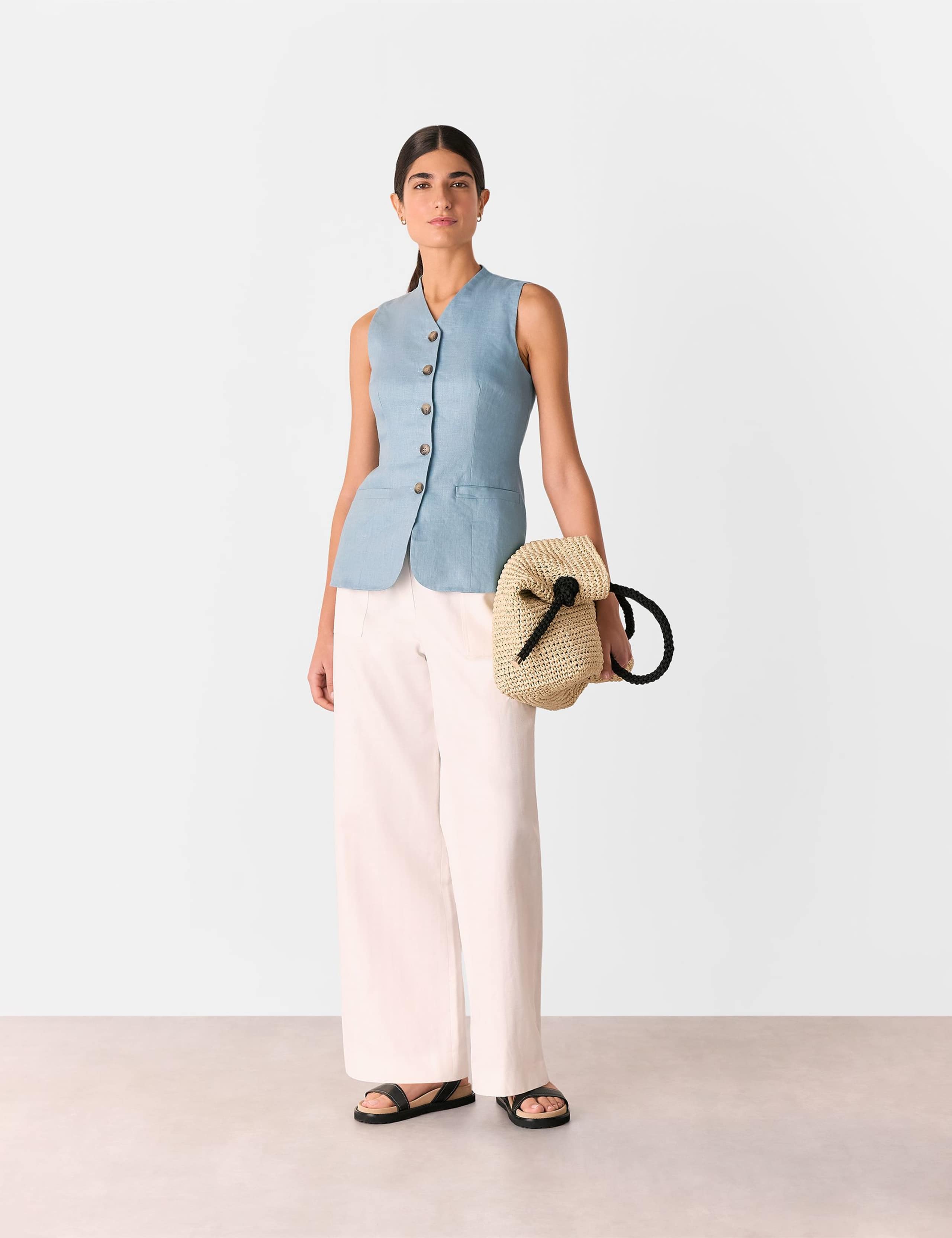 Pure Linen Waistcoat