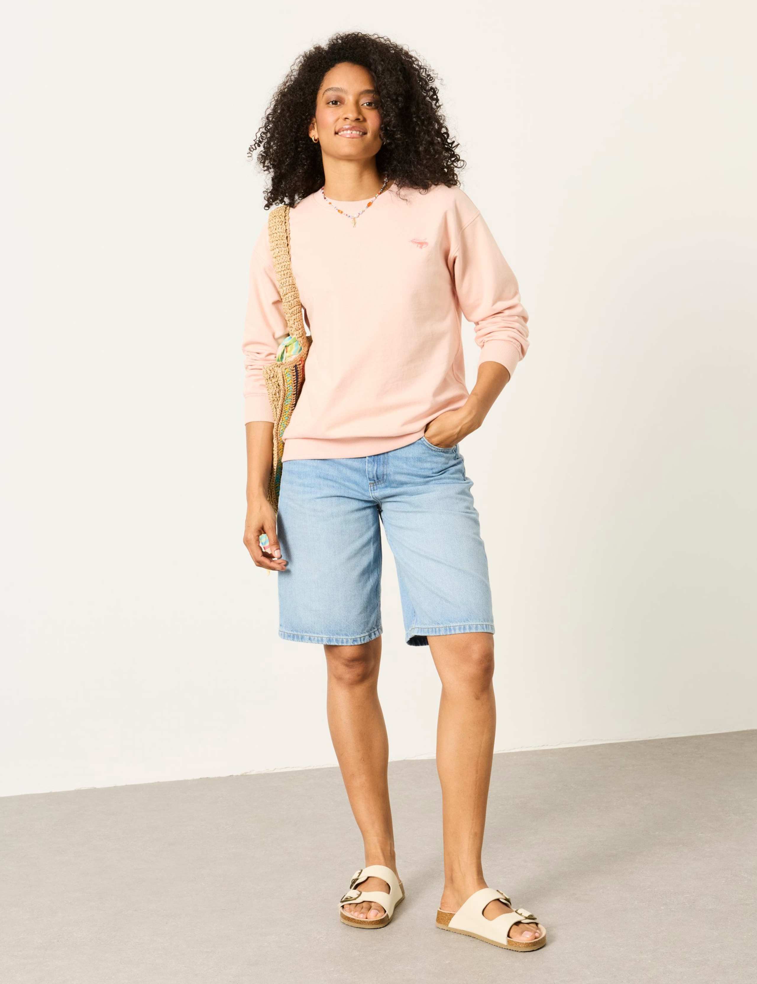 Pure Cotton Embroidered Sealife Sweatshirt