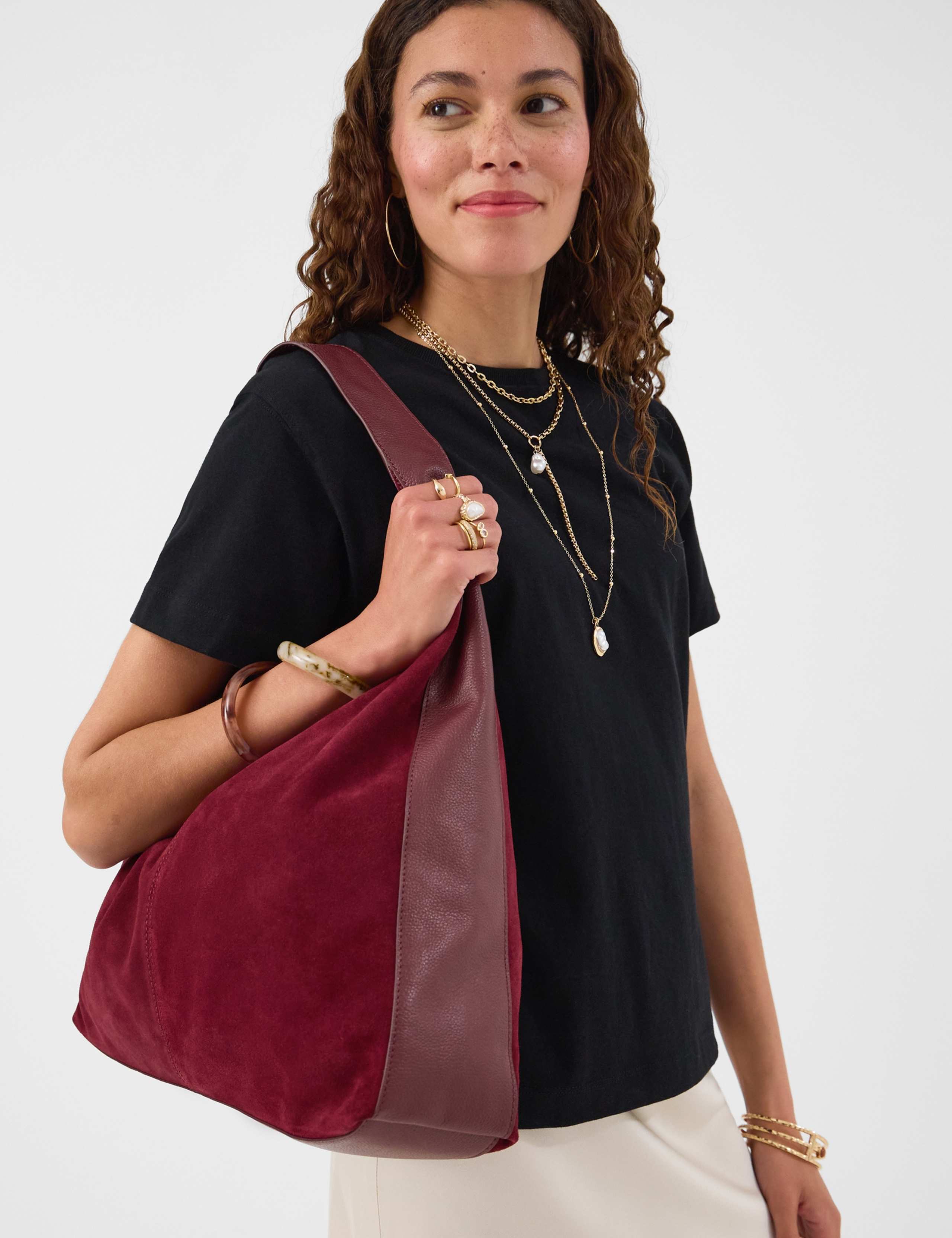 Suede Shoulder Bag