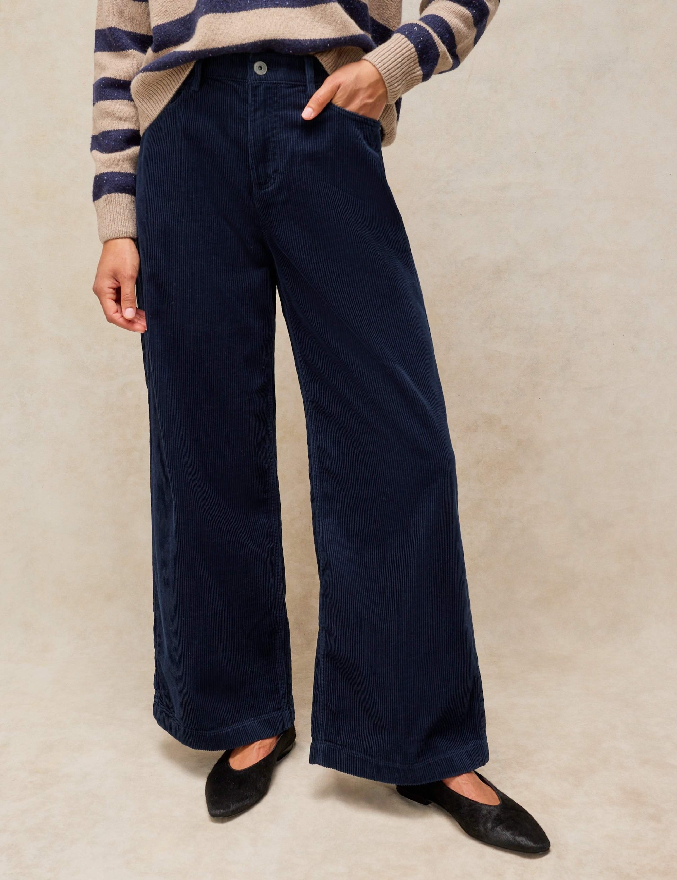 Cord Wide Leg Trousers