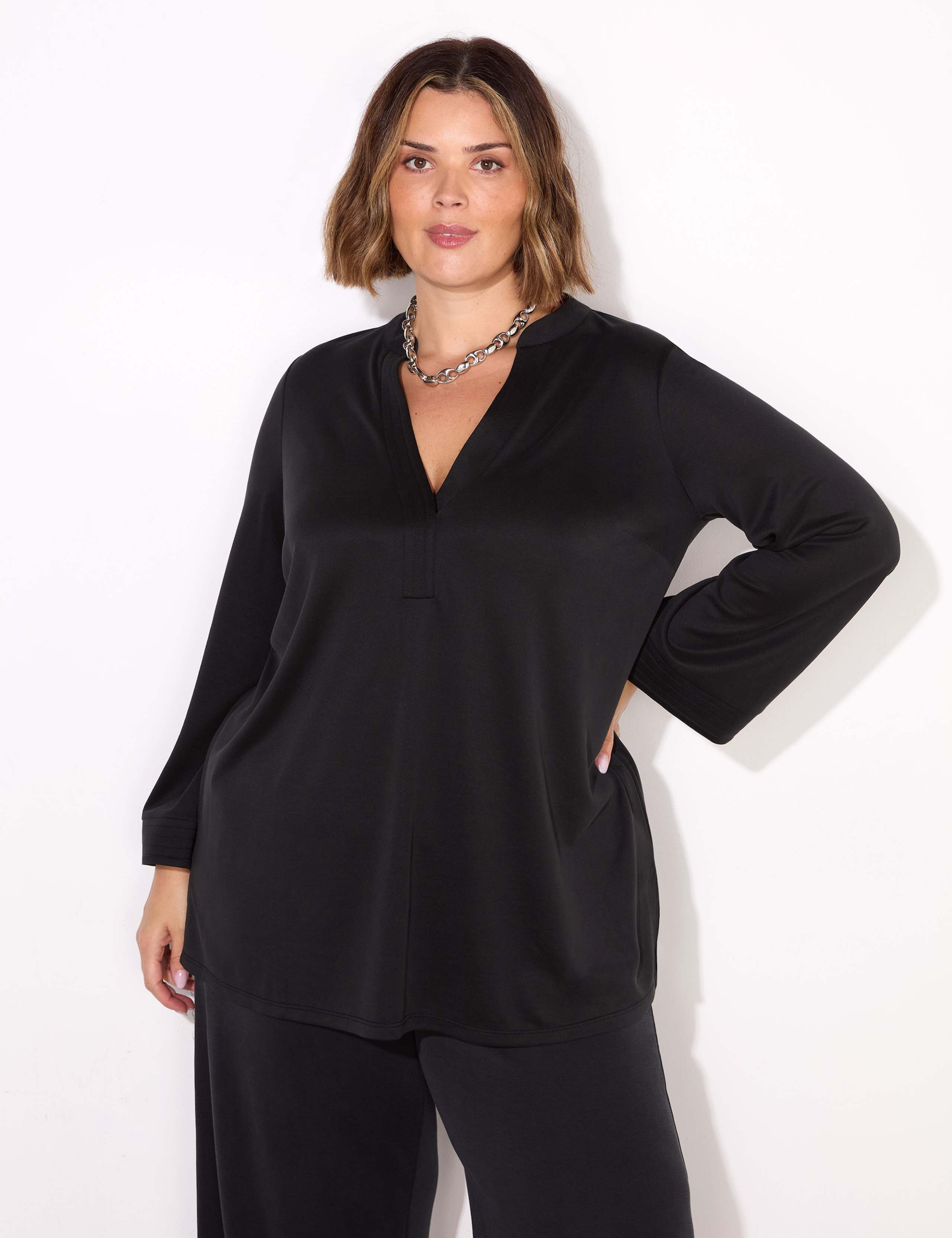 Modal Rich V-Neck Tunic