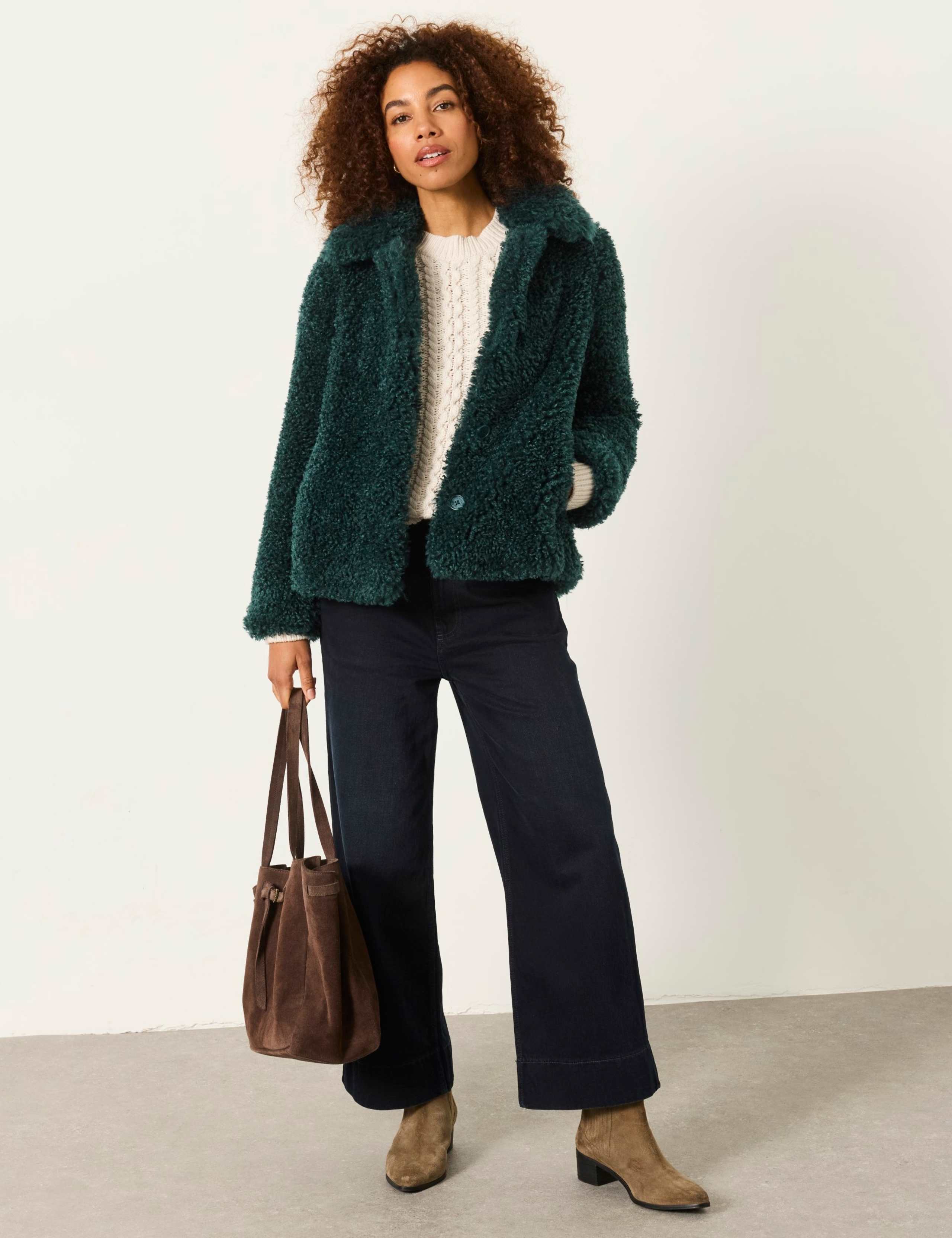 Textured Cropped Short Jacket