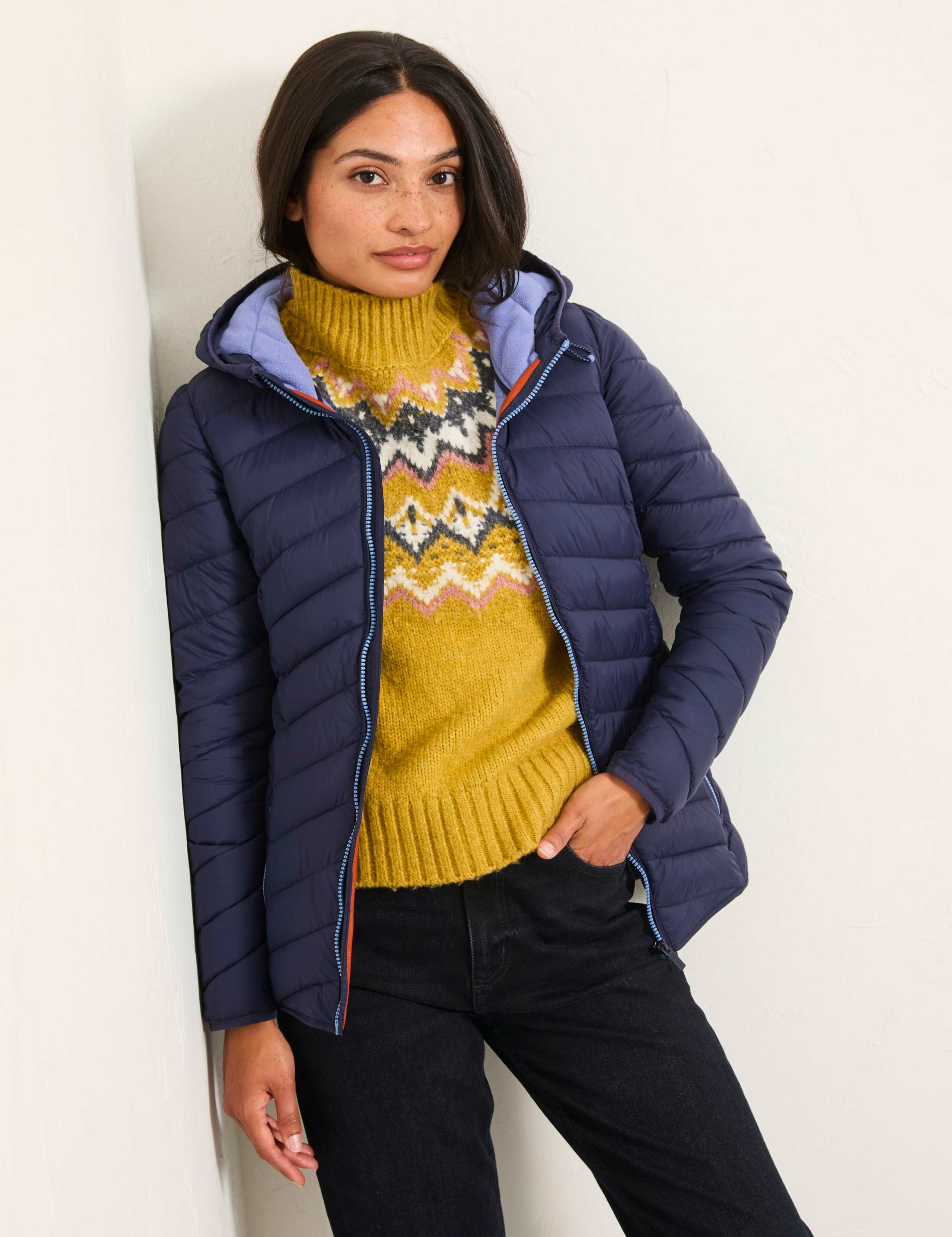 Lightweight Hooded Quilted Puffer Coat