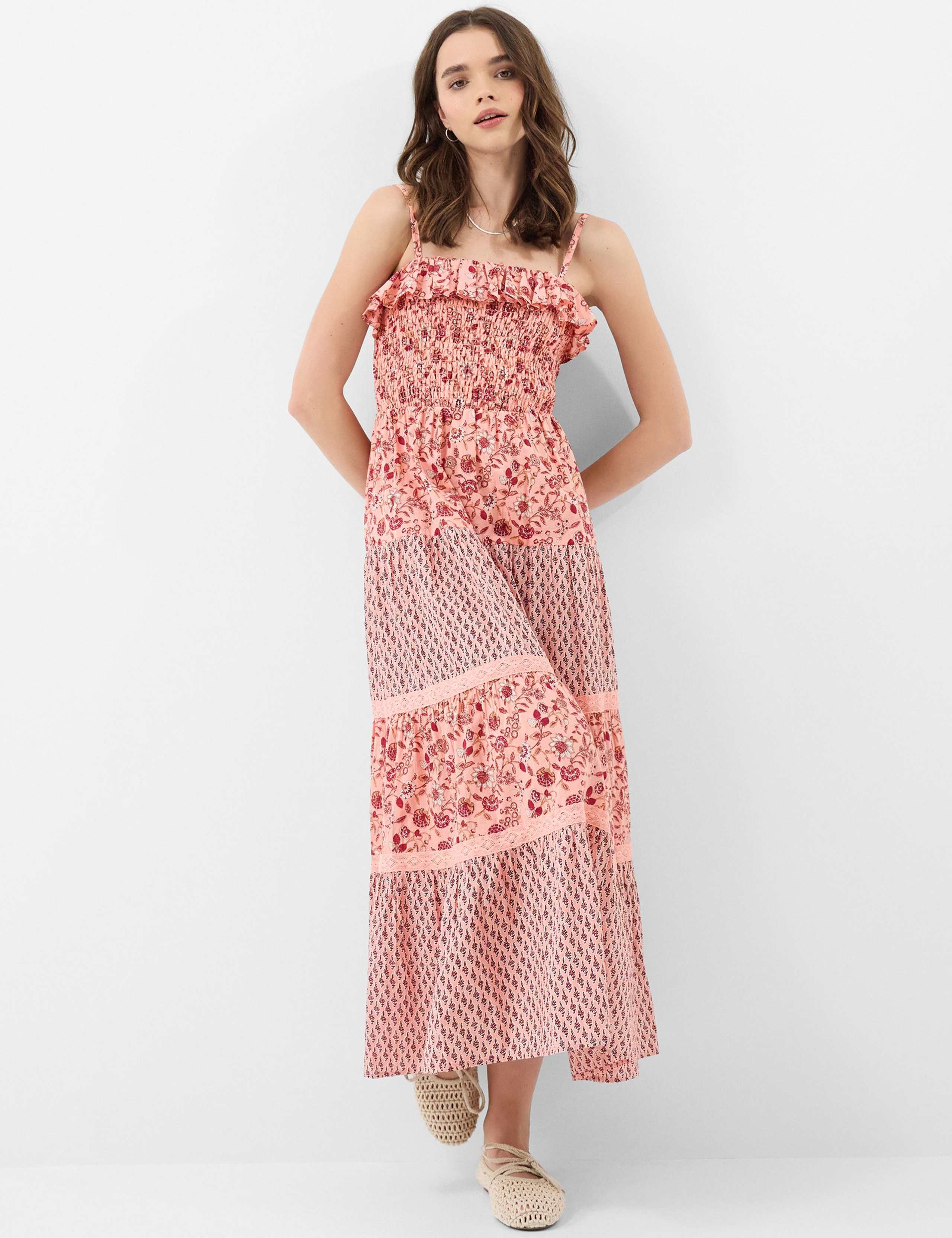 Pure Cotton Floral Maxi Beach Dress