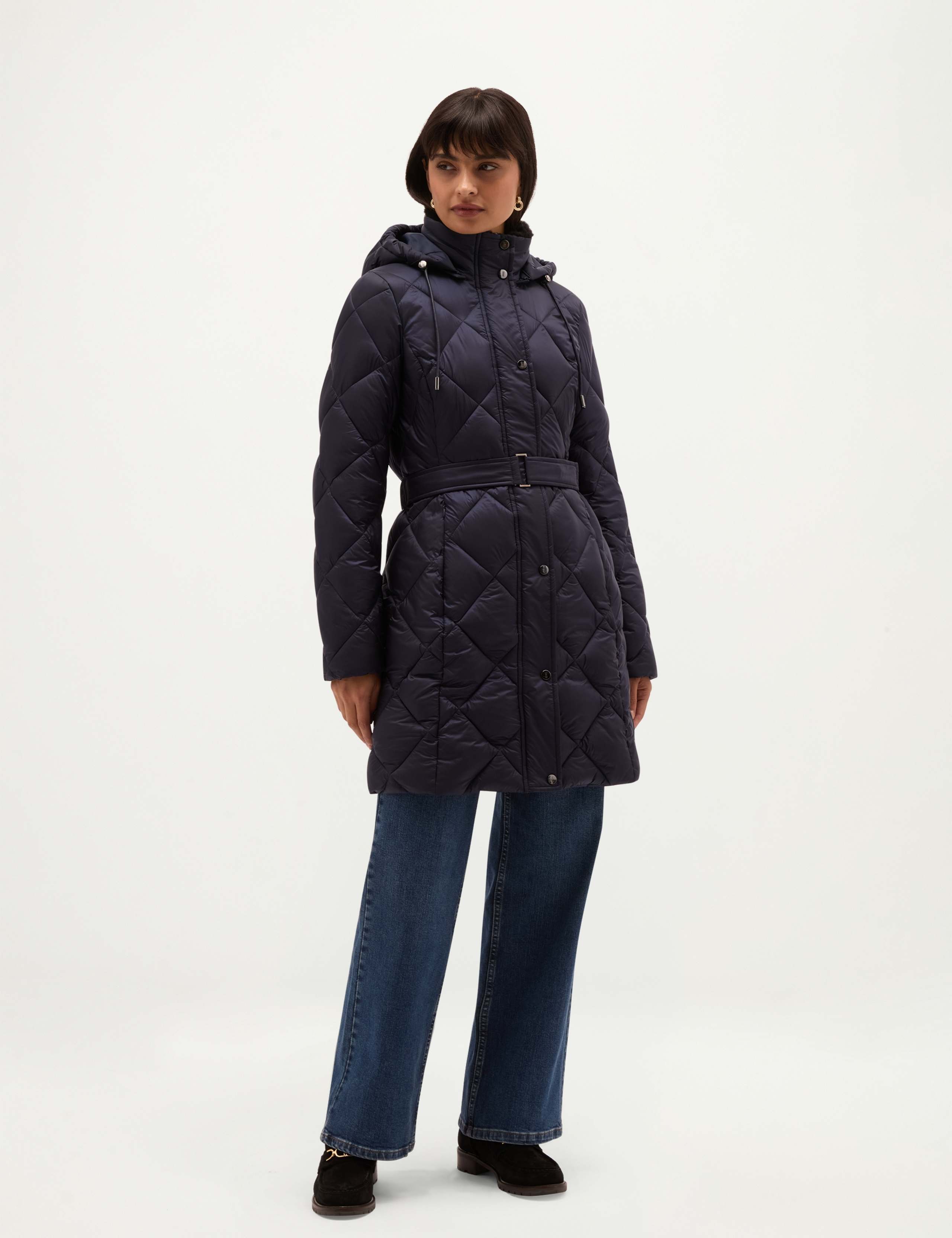Quilted Belted Puffer Coat