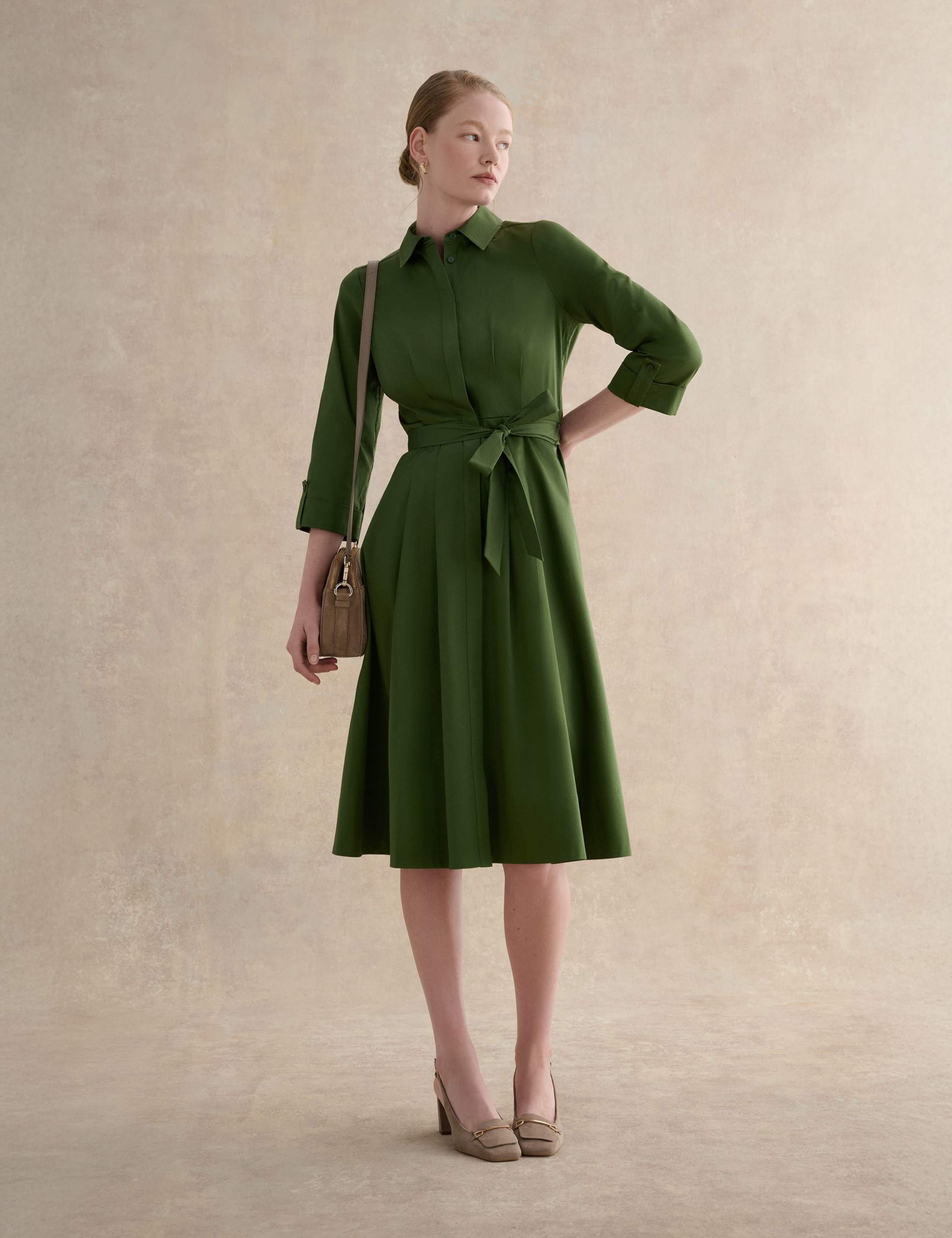 Cotton Rich Midi Skater Dress