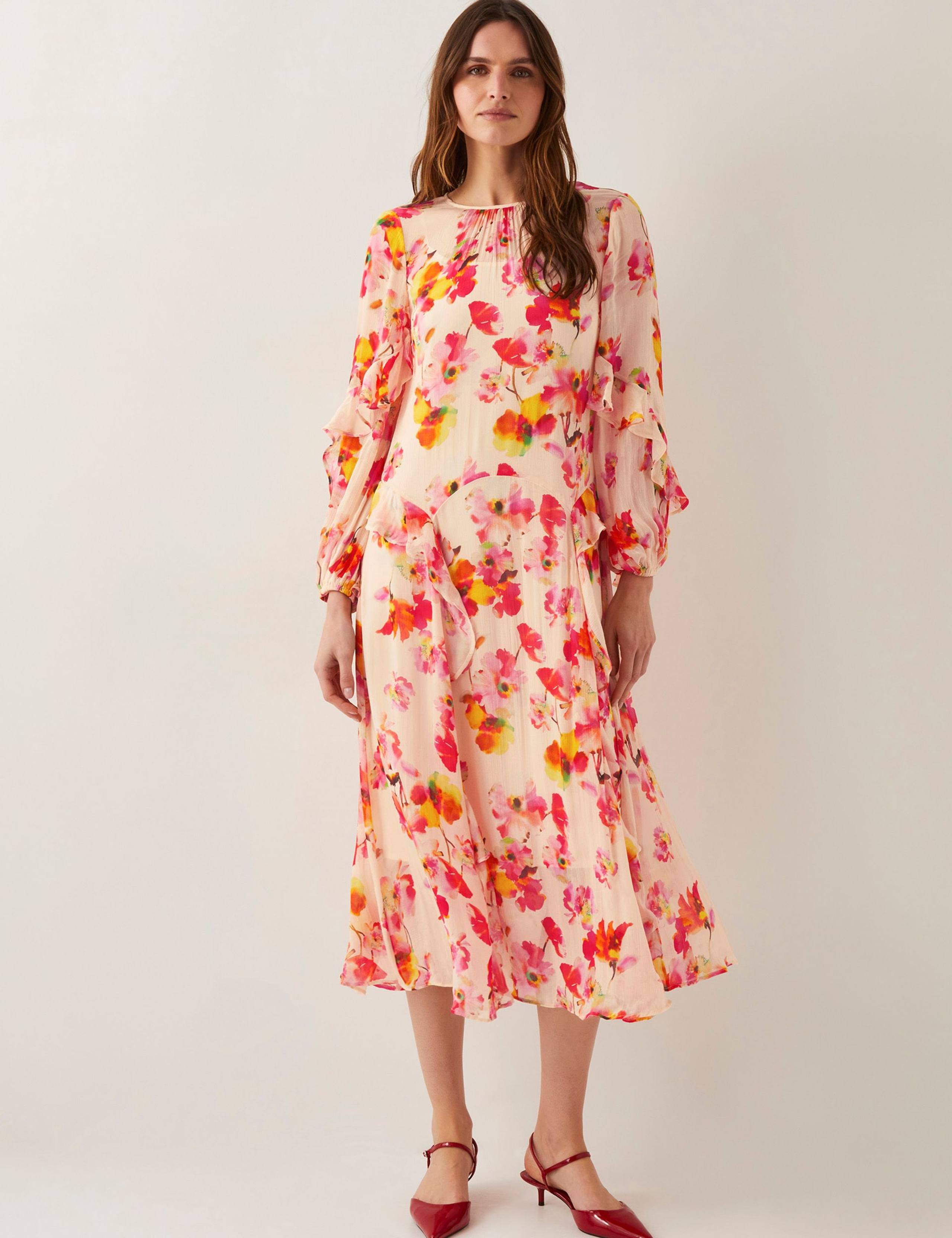 Floral Midi Skater Dress