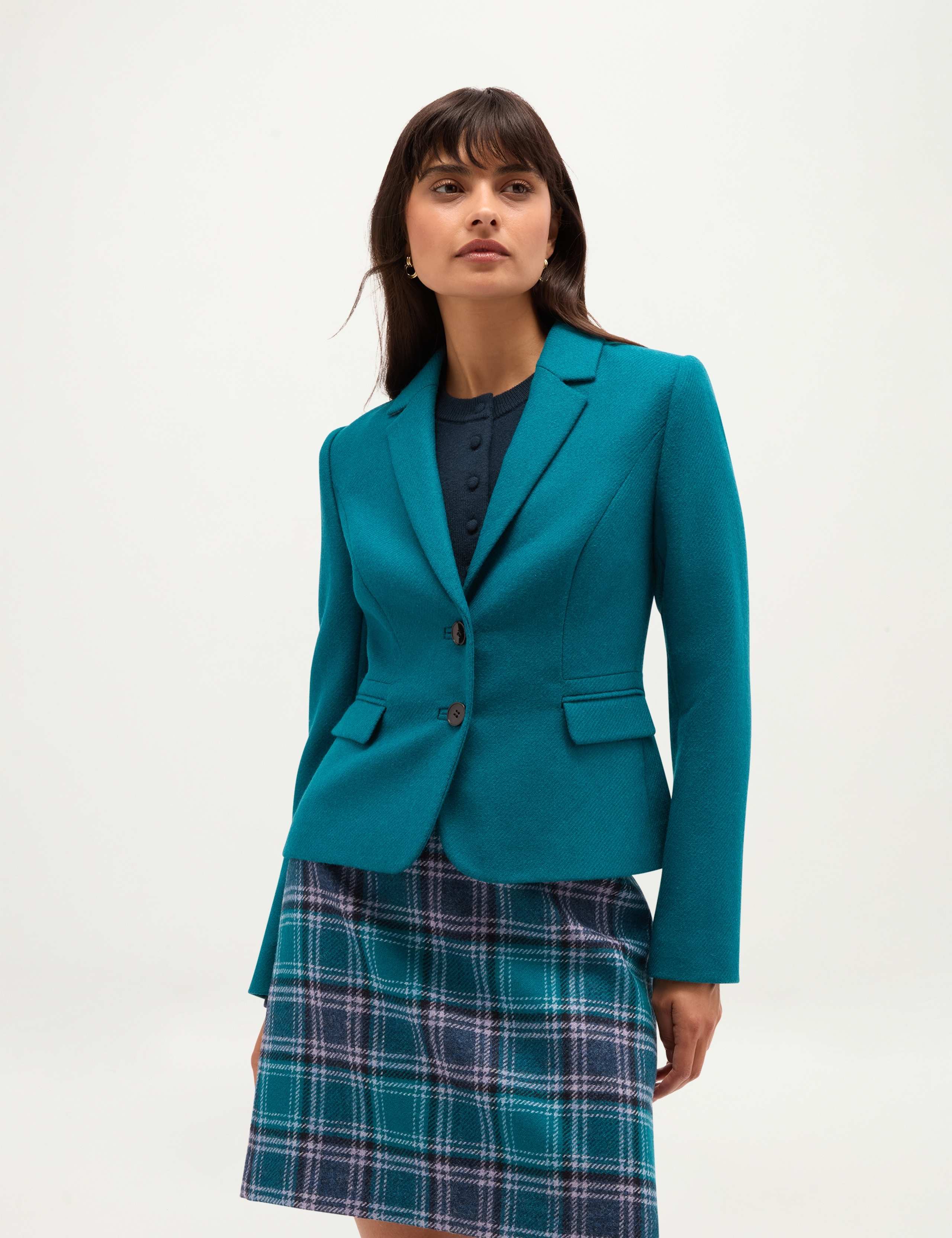 Pure Wool Single Breasted Blazer