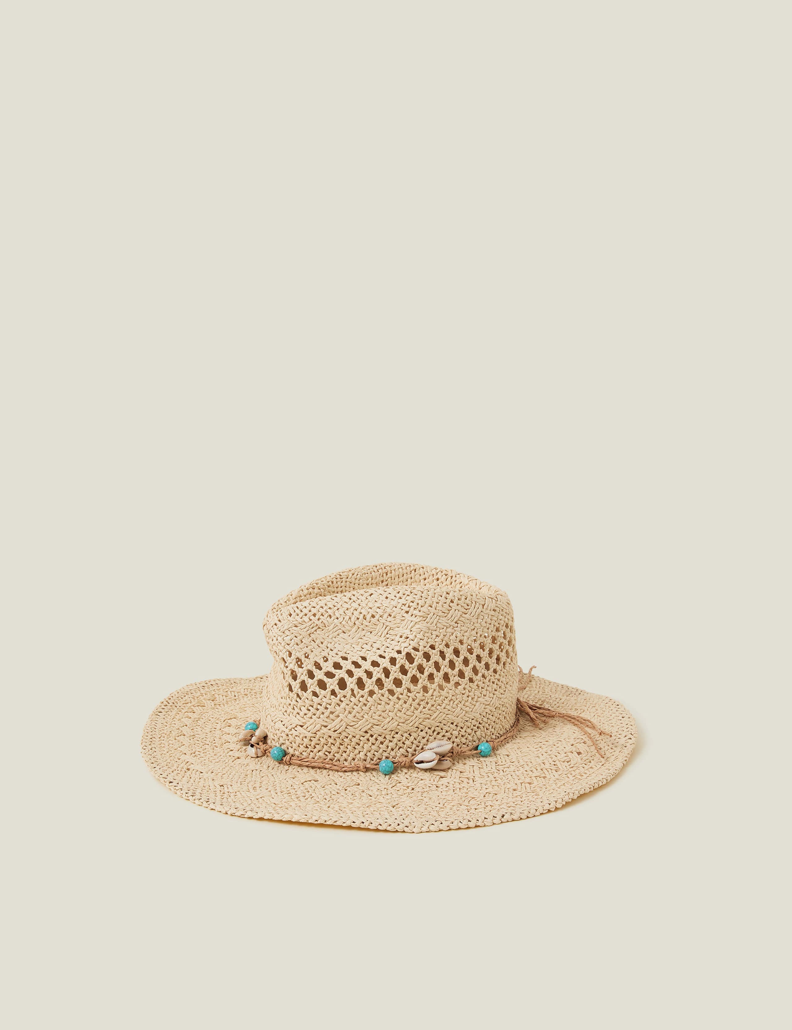 Straw Embellished Cowboy Hat