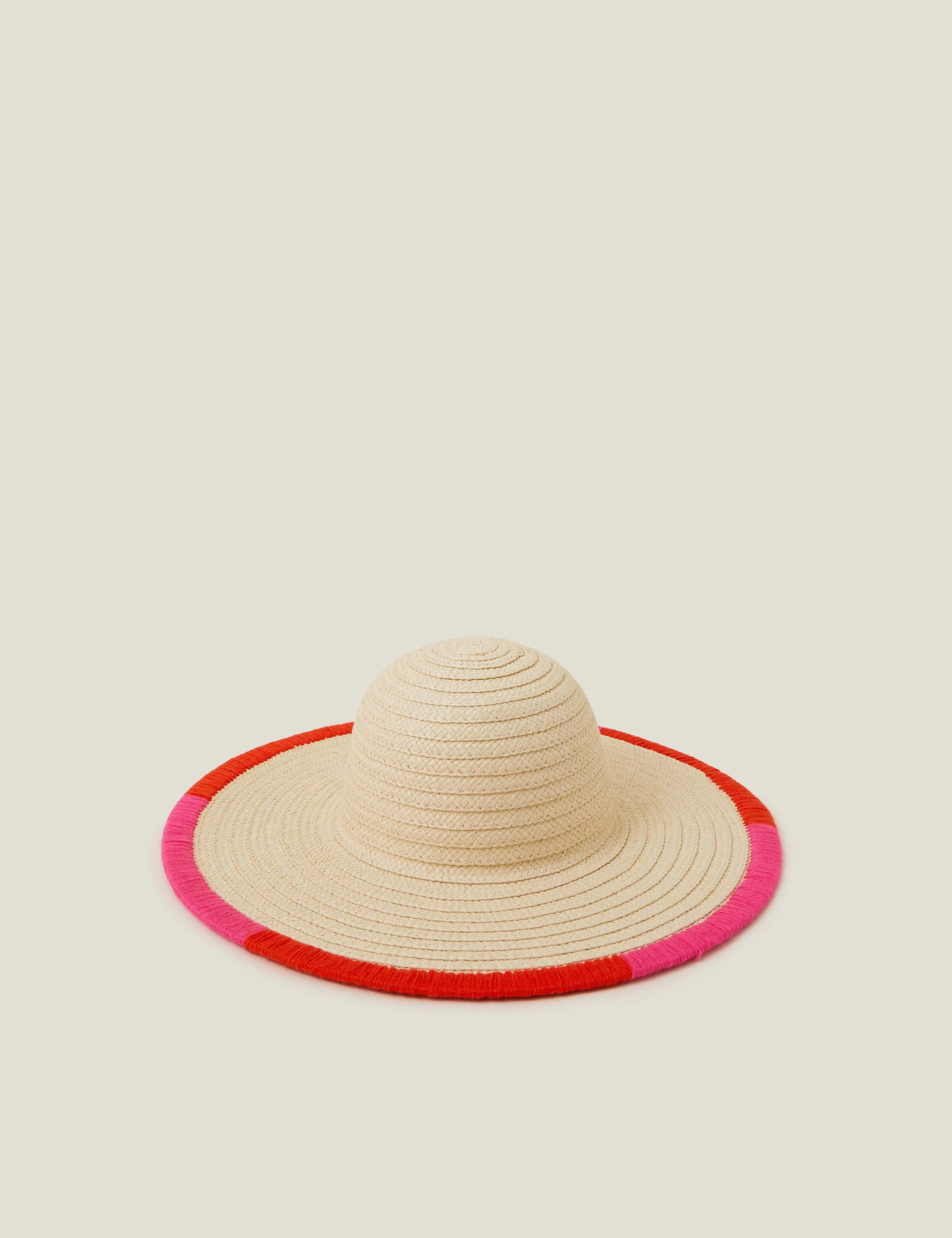 Straw Wide Brim Floppy Hat