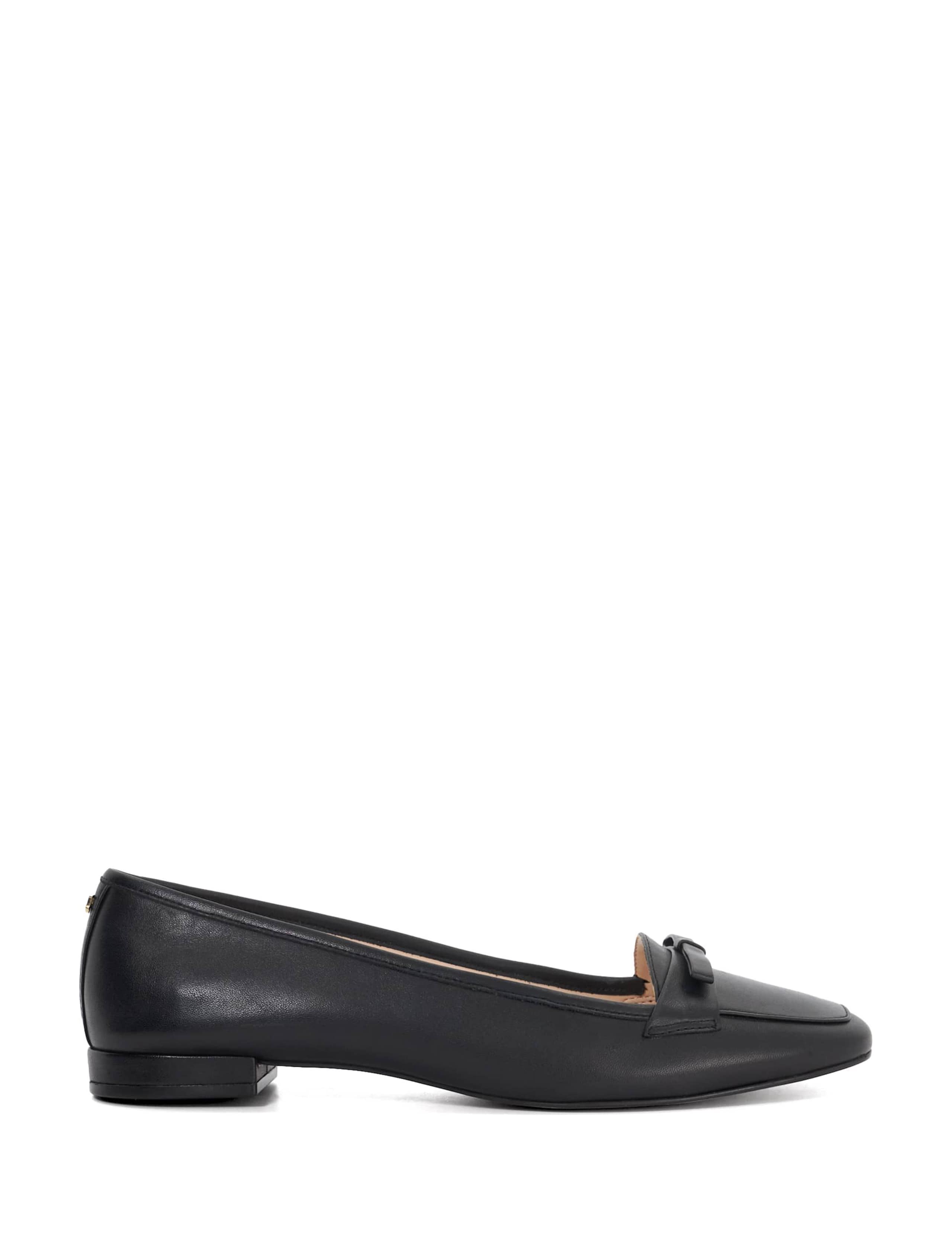 Leather Patent Bow Loafers