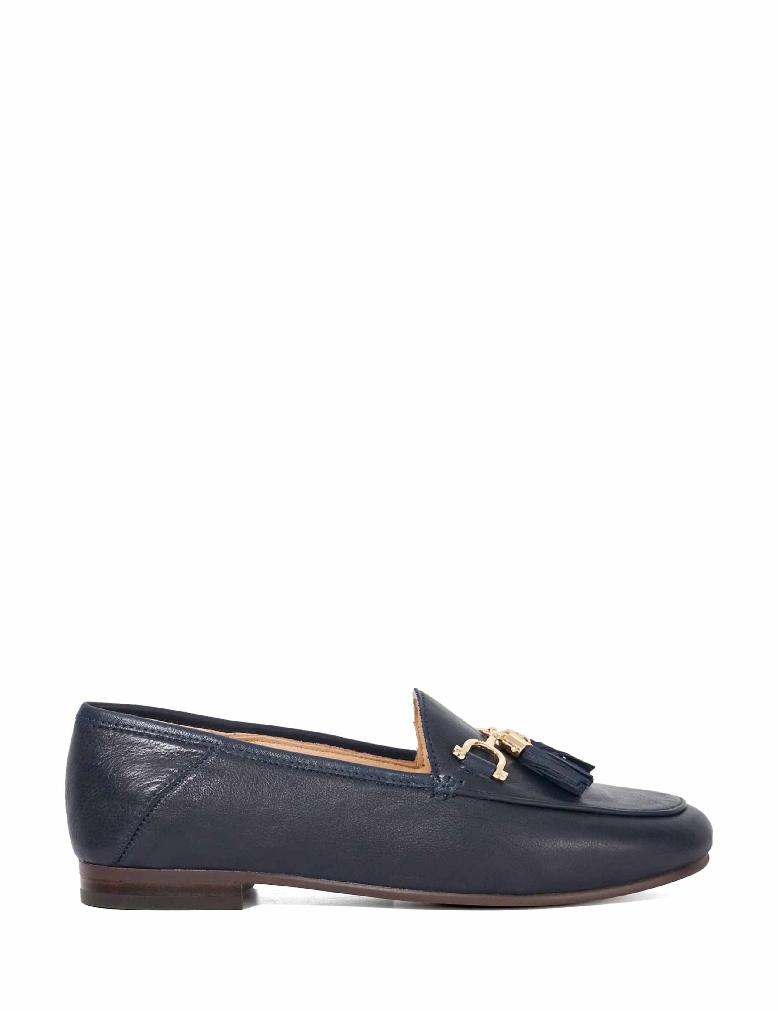 Wide Fit Leather Tassel Loafers