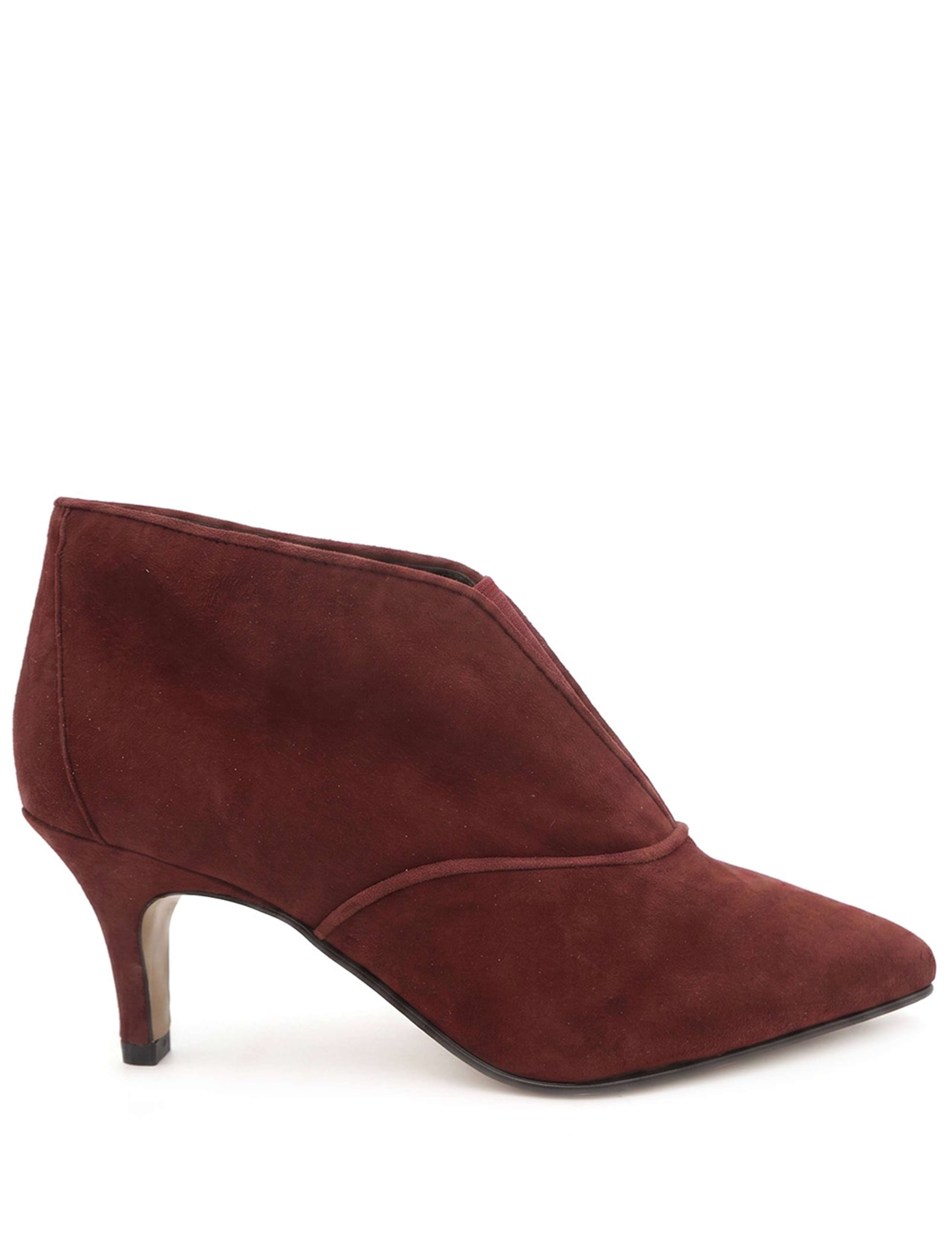 Leather Stiletto Heel Ankle Boots