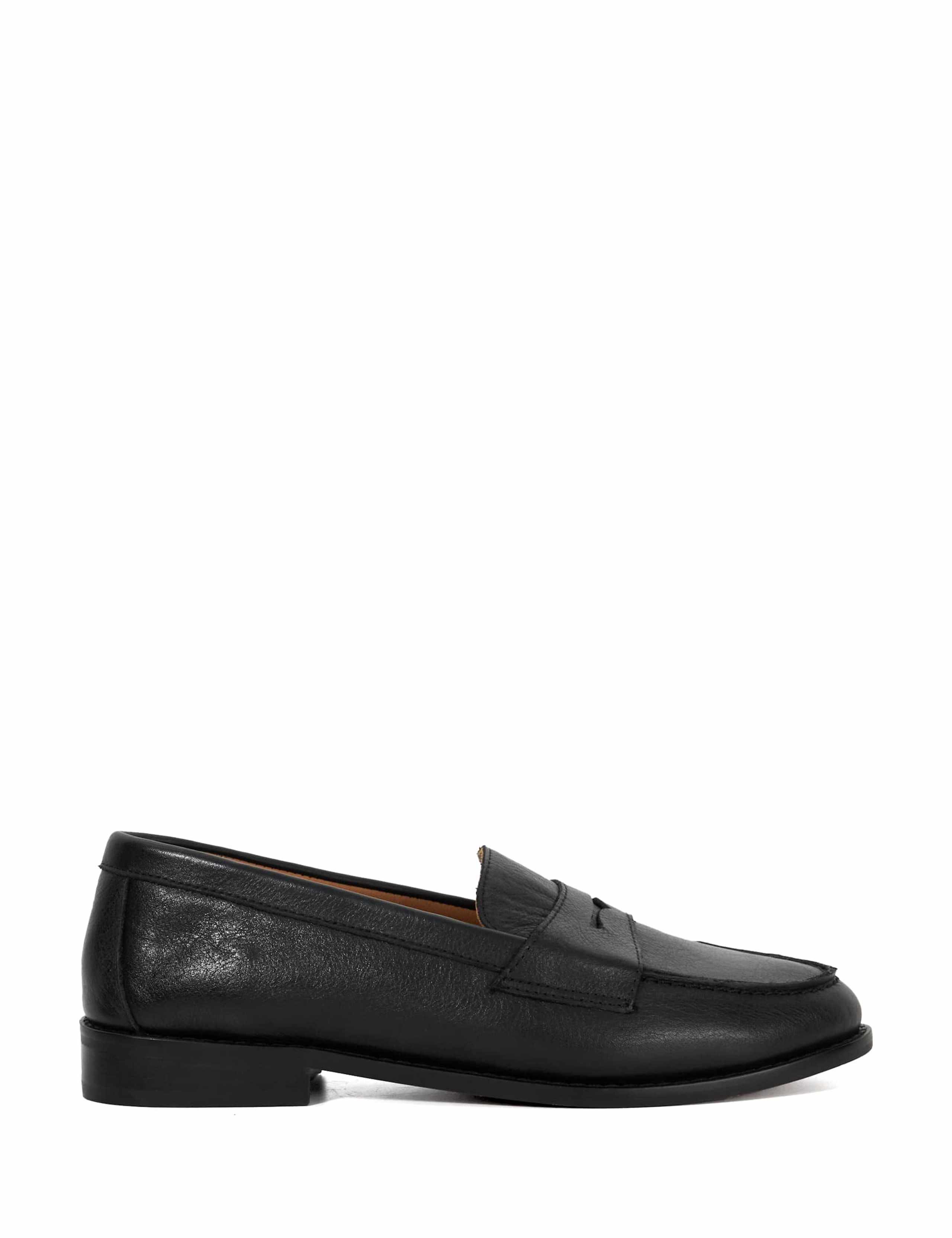 Wide Fit Leather Loafers