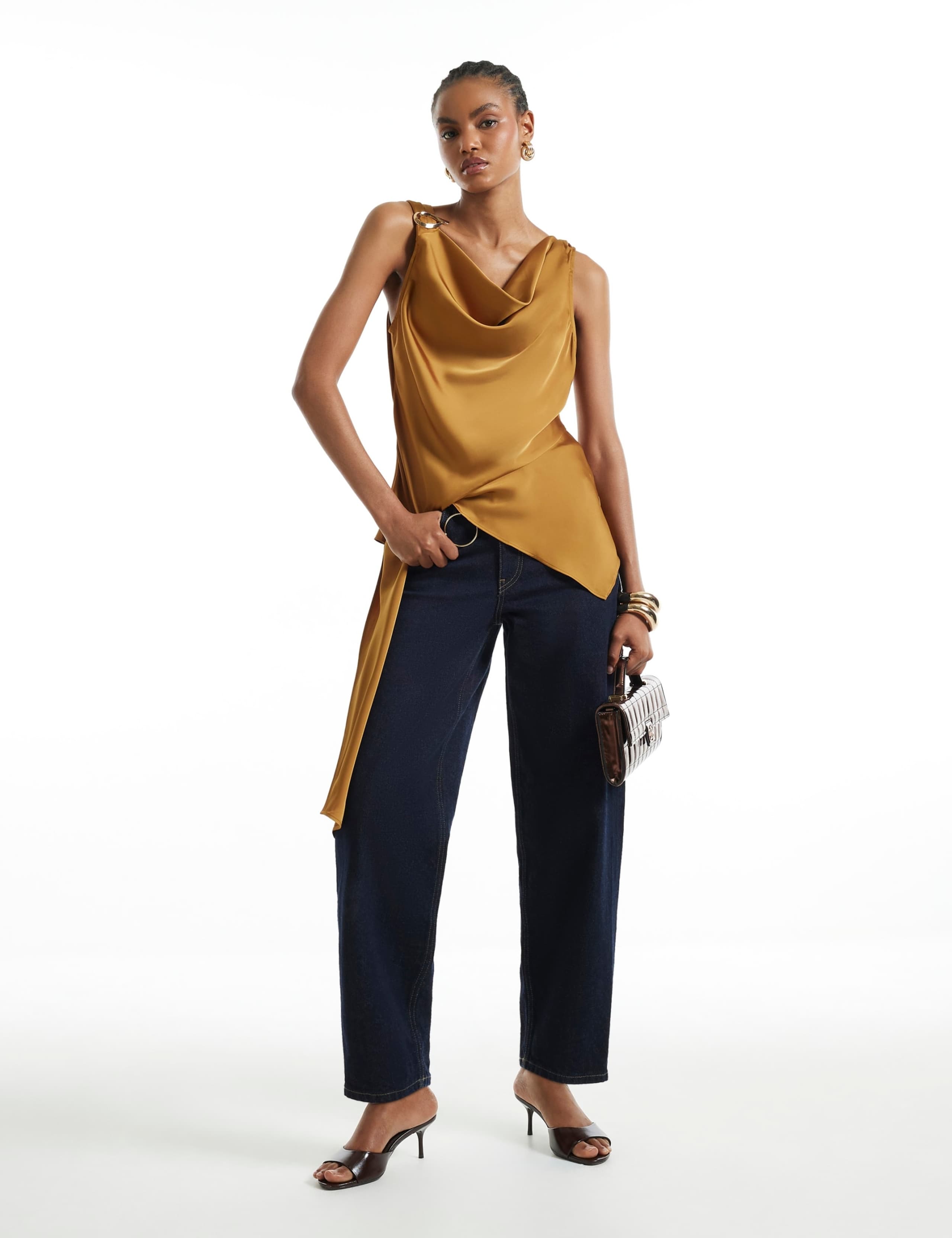 Draped Waist Sash Top