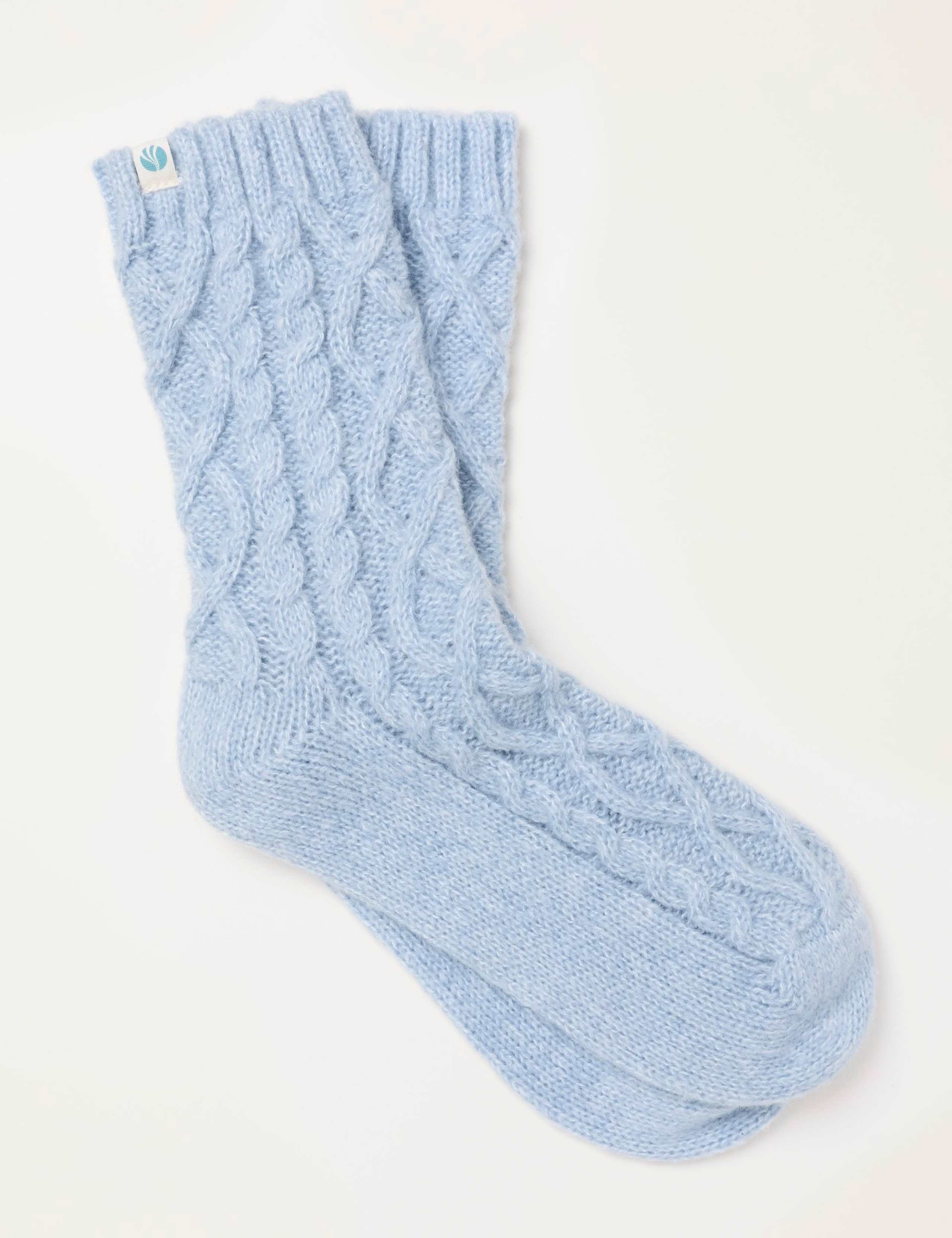 Cable Knit Fluffy Socks