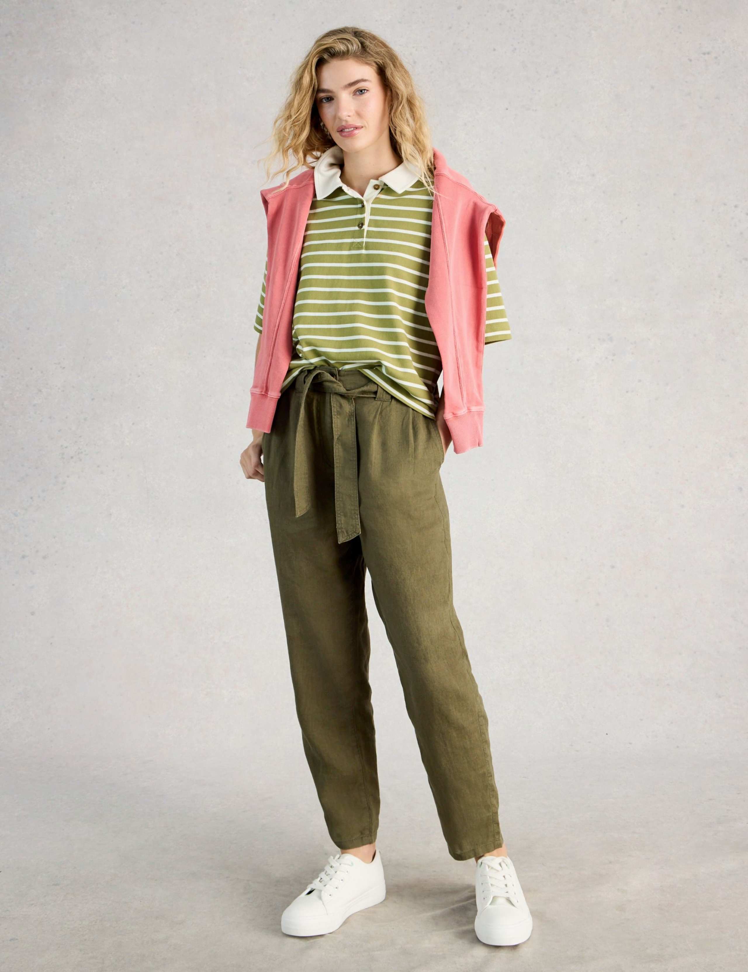 Pure Cotton Striped Rugby Top